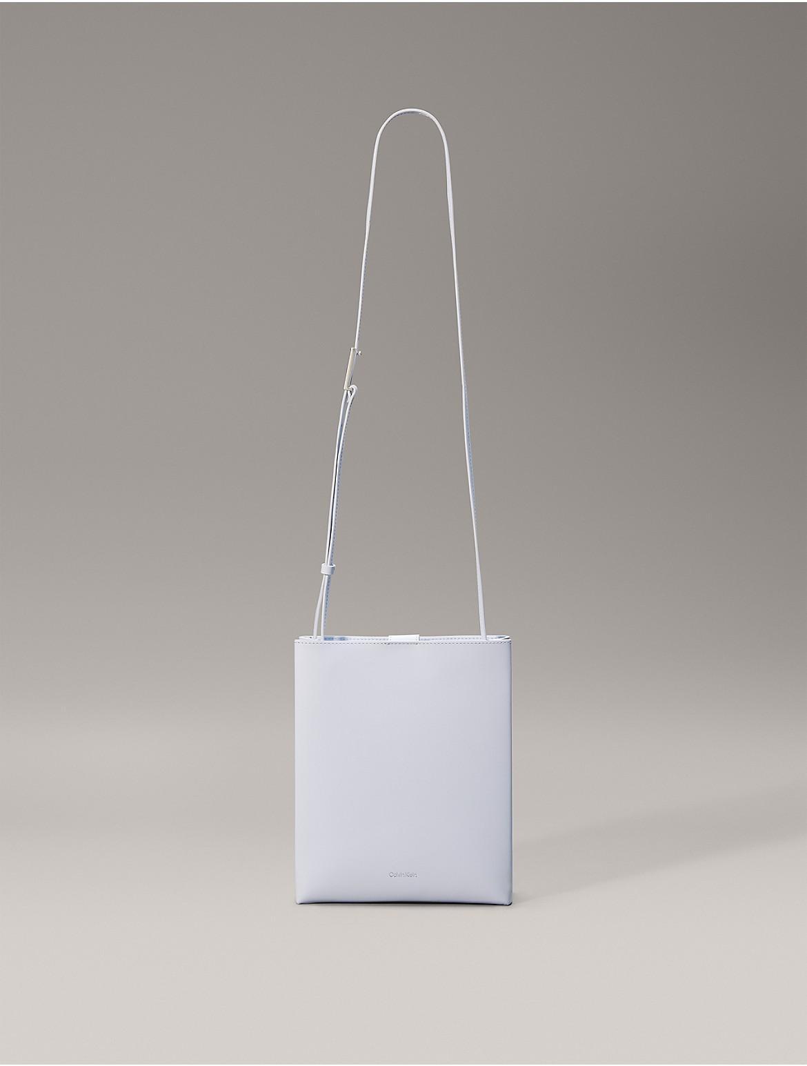 Calvin Klein Women's Line Leather Crossbody Bag - White Product Image