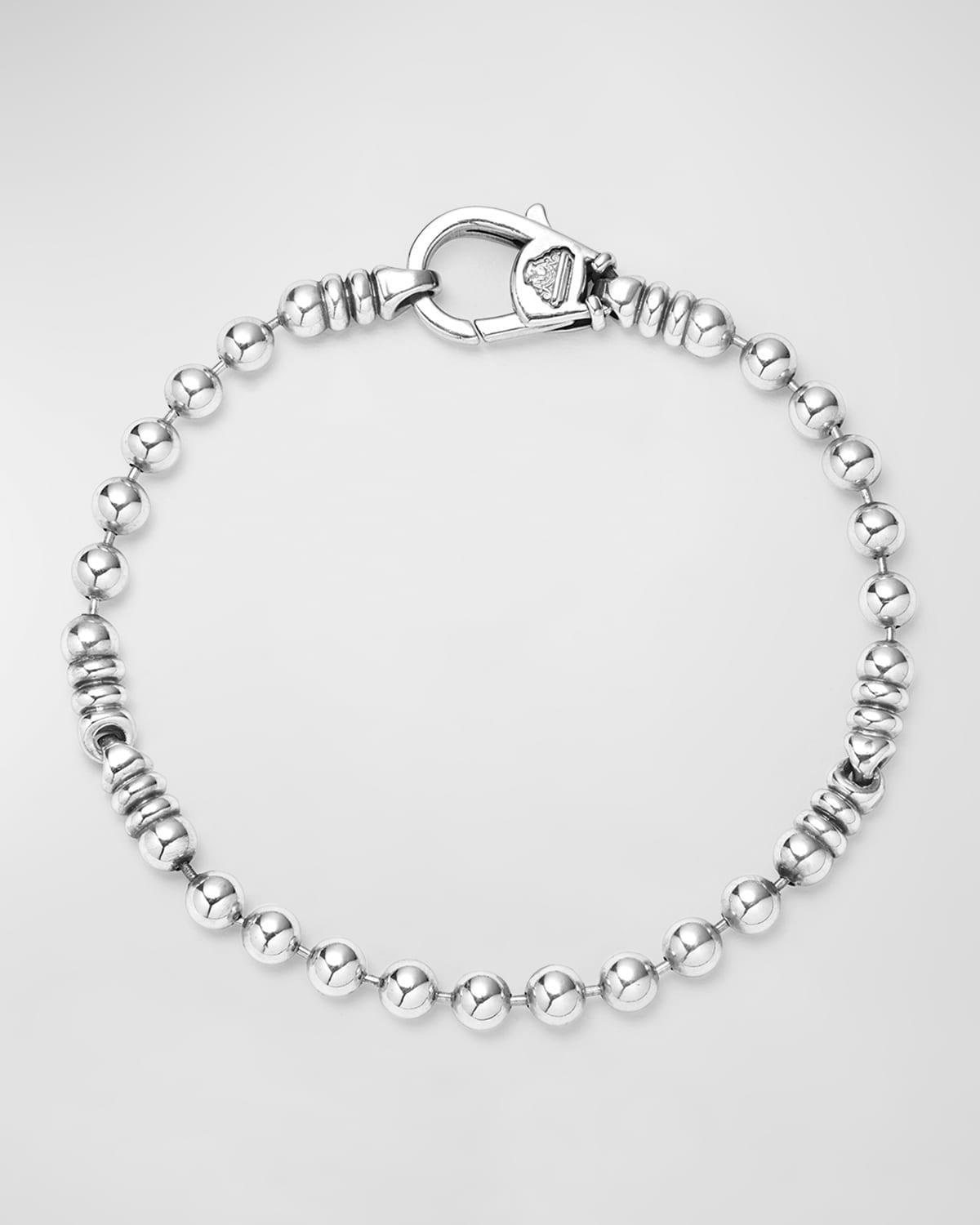 Lagos Mens Sterling Silver Anthem Ball Chain Bracelet - Exclusive Product Image