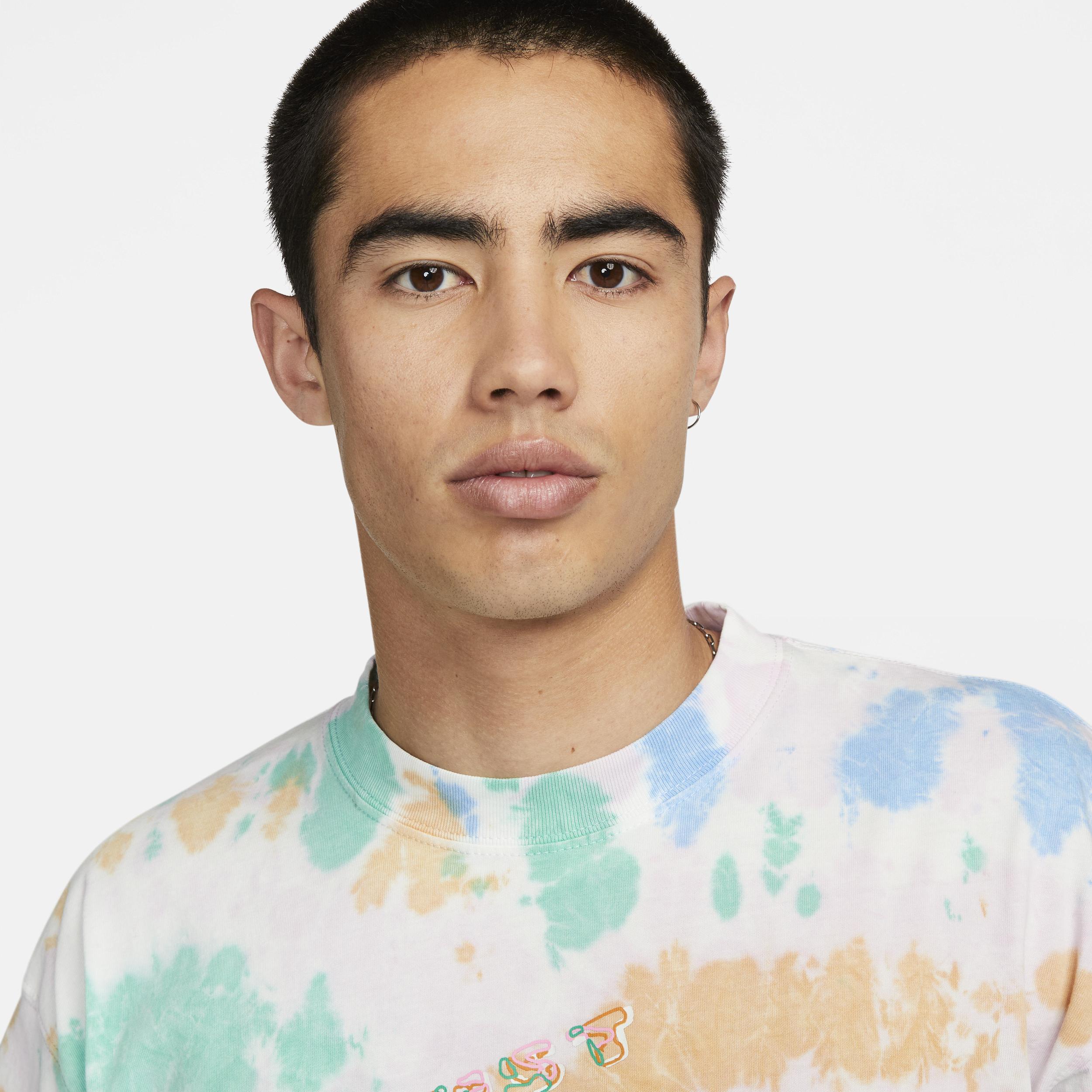 Nike Mens NSW Max 90 Bold Dye Short Sleeve T-Shirt - Photo Blue/Pink/Orange Product Image
