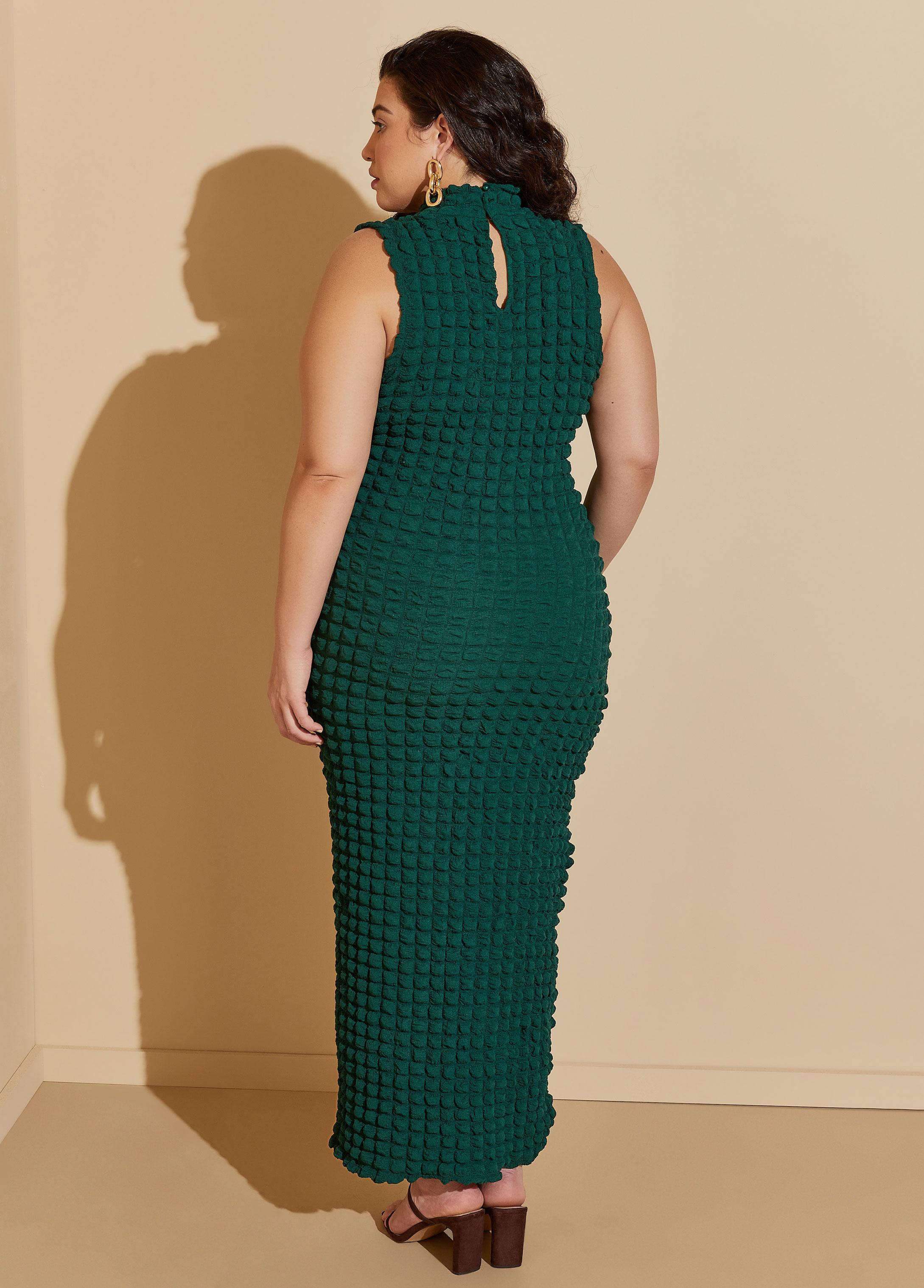 Puff Effect Midi Dress Product Image