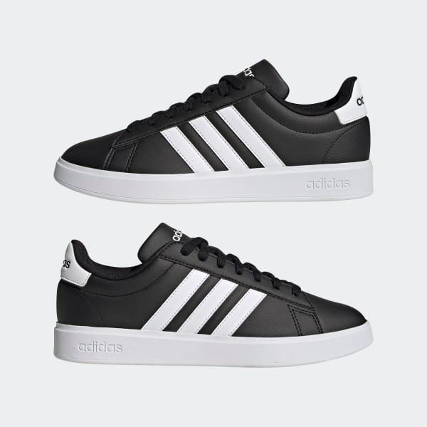 adidas Grand Court Shoes Core Black 4.5 Mens Product Image