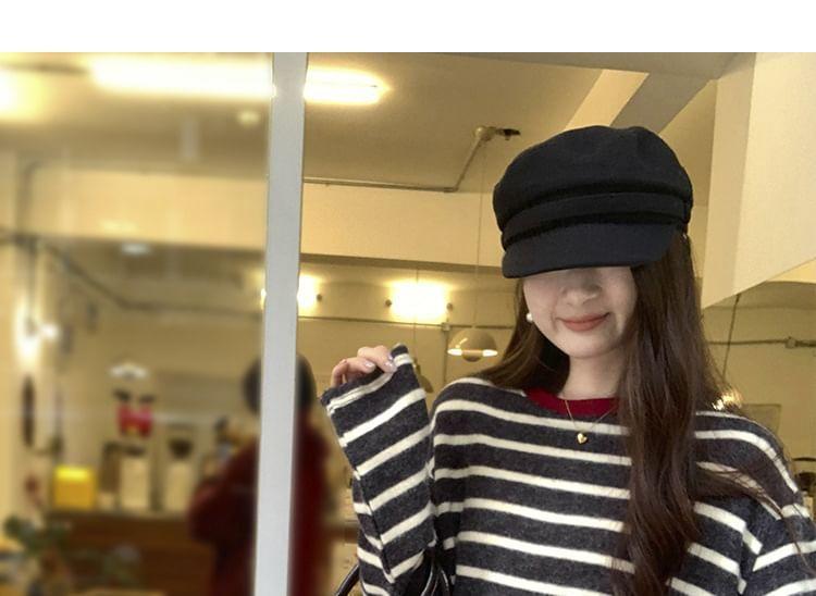 Round Neck Striped Top (Various Designs) Product Image