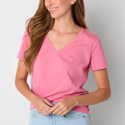 a.n.a Womens V Neck Short Sleeve T-Shirt Product Image