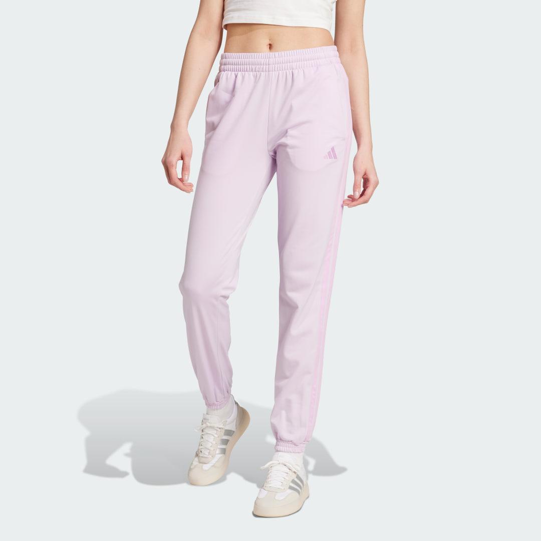 adidas Tricot 3-Stripes Track Pants Ice Lavender L Womens Product Image