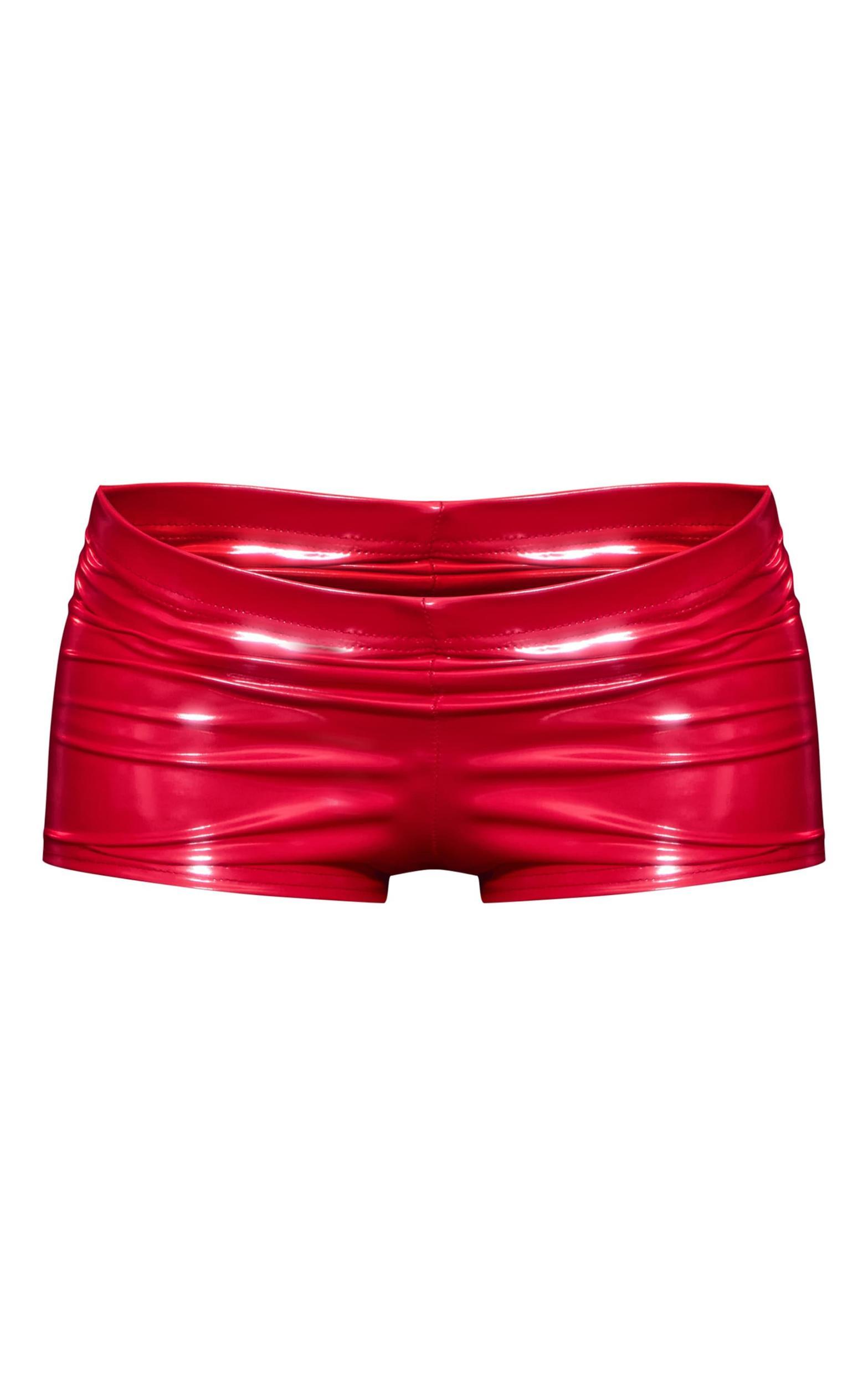 Red Vinyl Hot Pants Product Image