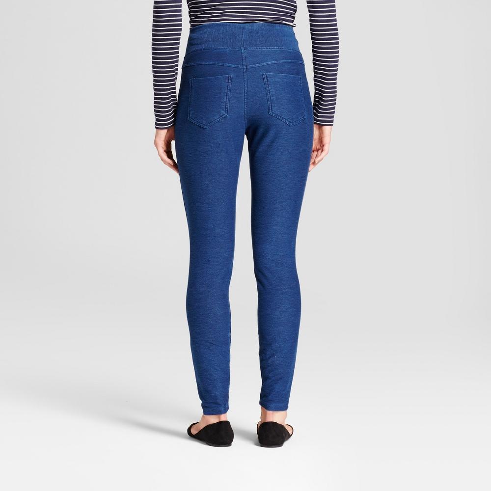 Women's High-Waist Jeggings - A New Day™ Blue S: Knit, Ankle Length Product Image