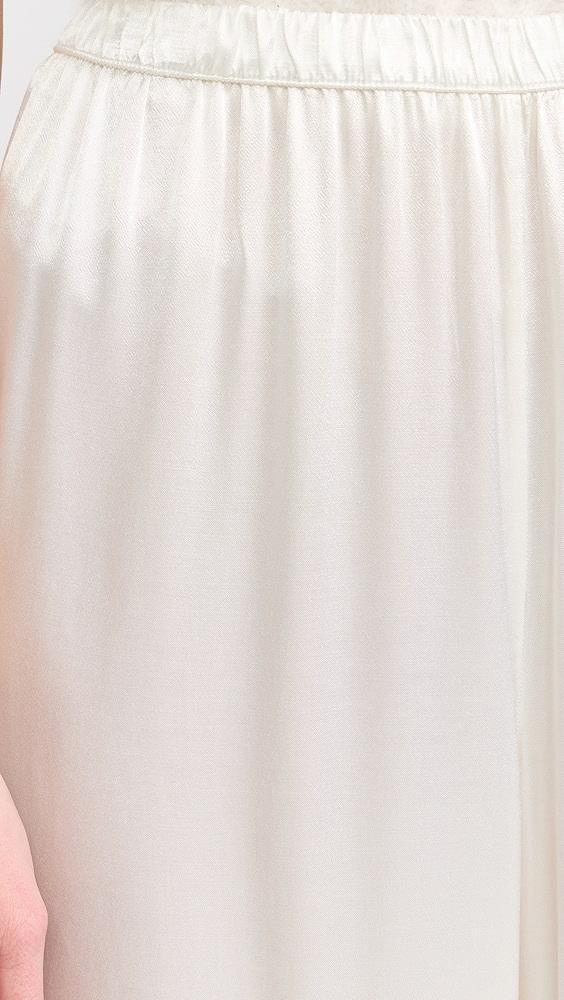 Enza Costa Satin Wide Leg Pants | Shopbop Product Image