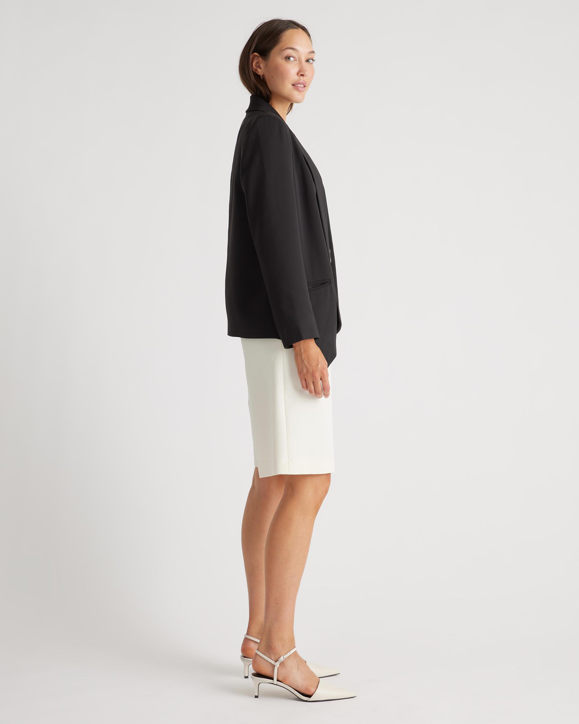 Quince | Women's Stretch Crepe Open Blazer Size XS, Recycled Polyester Product Image