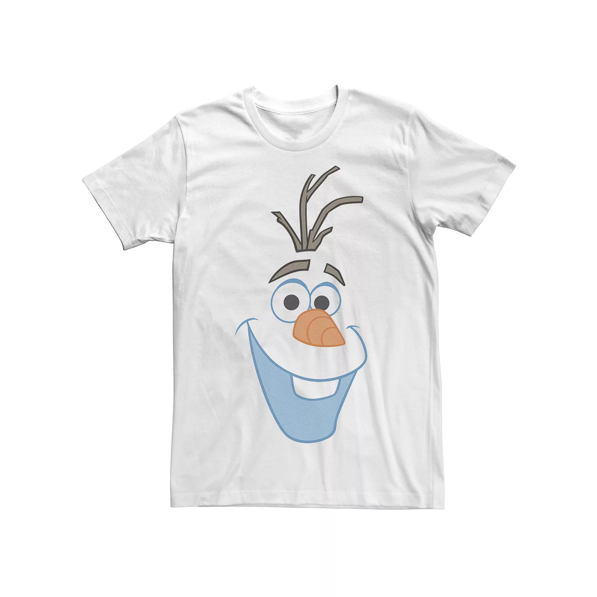 Disney's Frozen Olaf Men's Big Face Cartoon Tee, Size: XXL, White Product Image