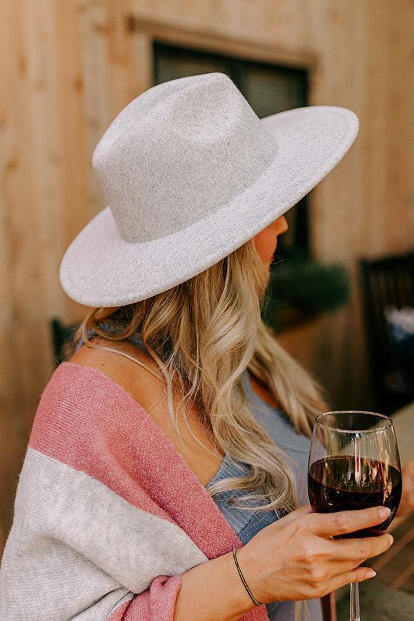 Secret Messages Felt Fedora In Grey Product Image