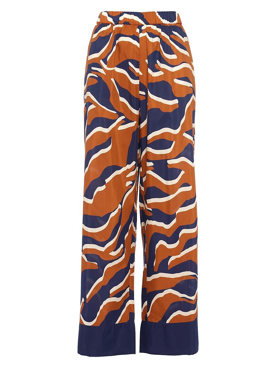 Womens Atoll Cotton Voile & Silk Wide-Leg Pants Product Image
