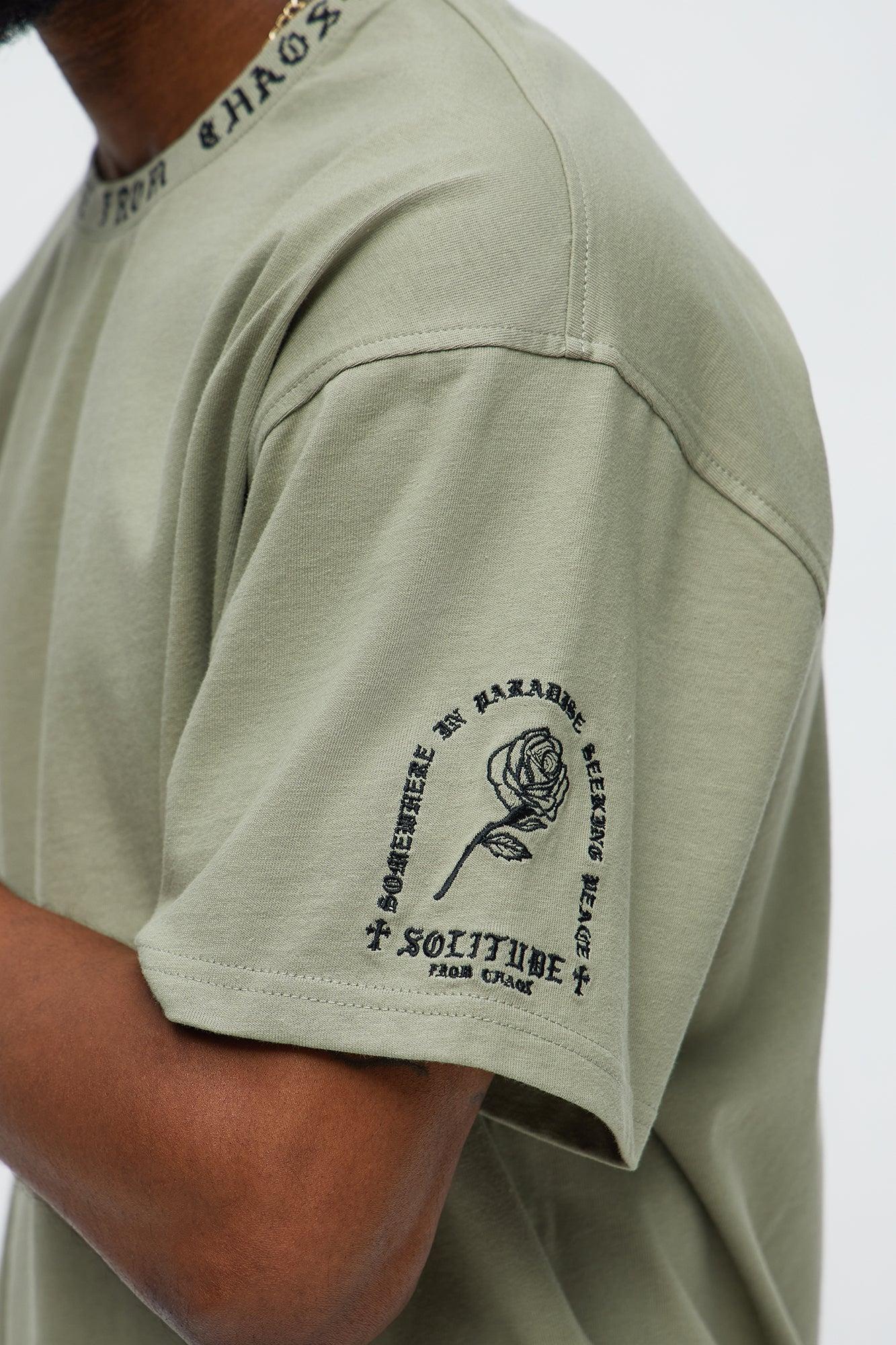 Short Sleeve Solitude From Chaos Tee - Sage Product Image