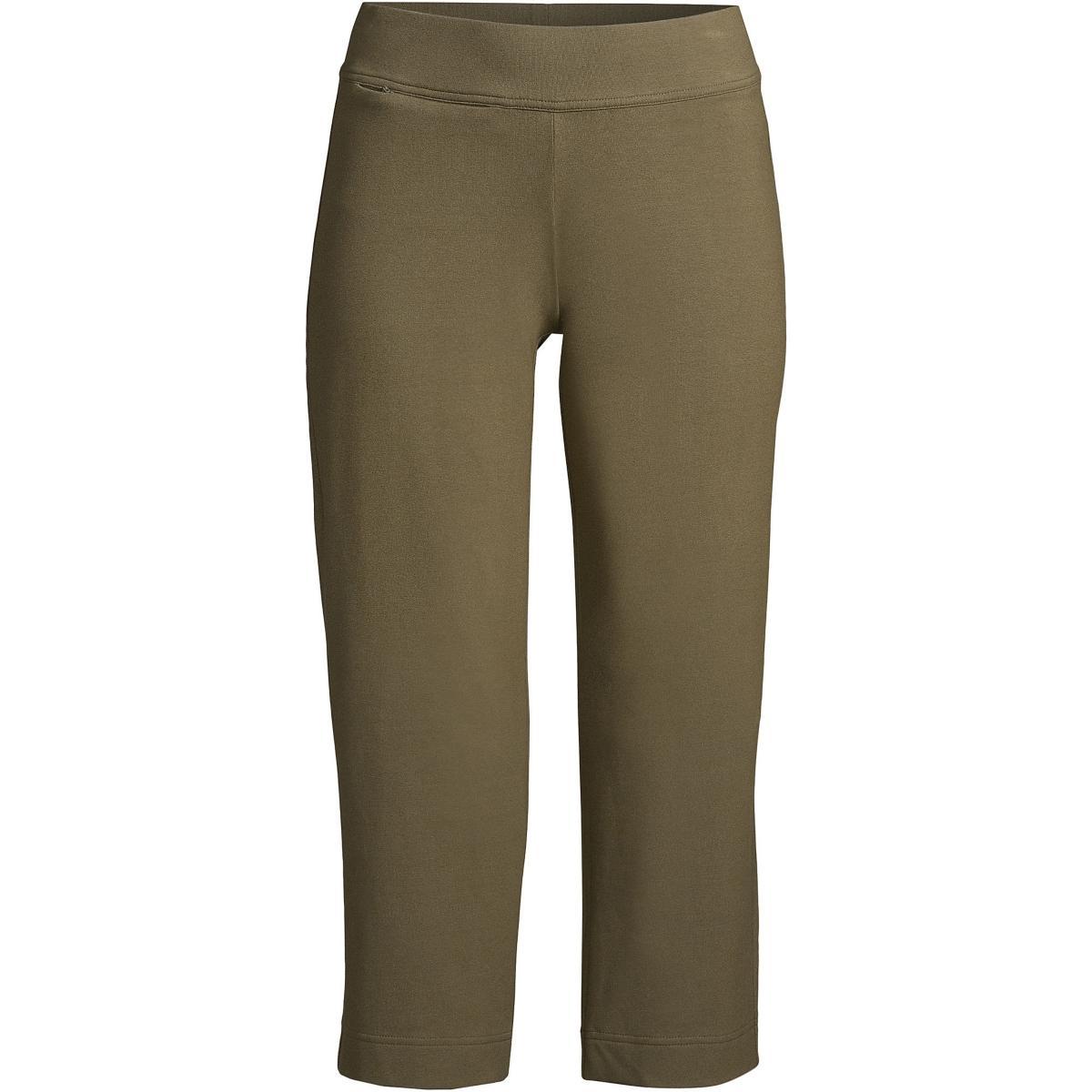 Women's Lands' End Starfish Straight-Leg Pull-On Crop Pants, Size: XL Tall, Deep  Blue Product Image
