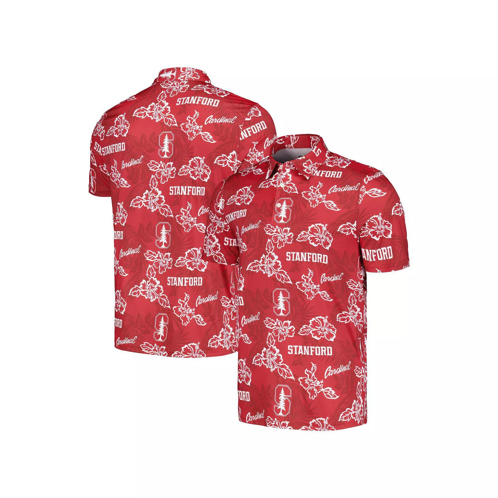 Men's Reyn Spooner  Cardinal Stanford Cardinal Performance Polo, Size: Small, Red Product Image