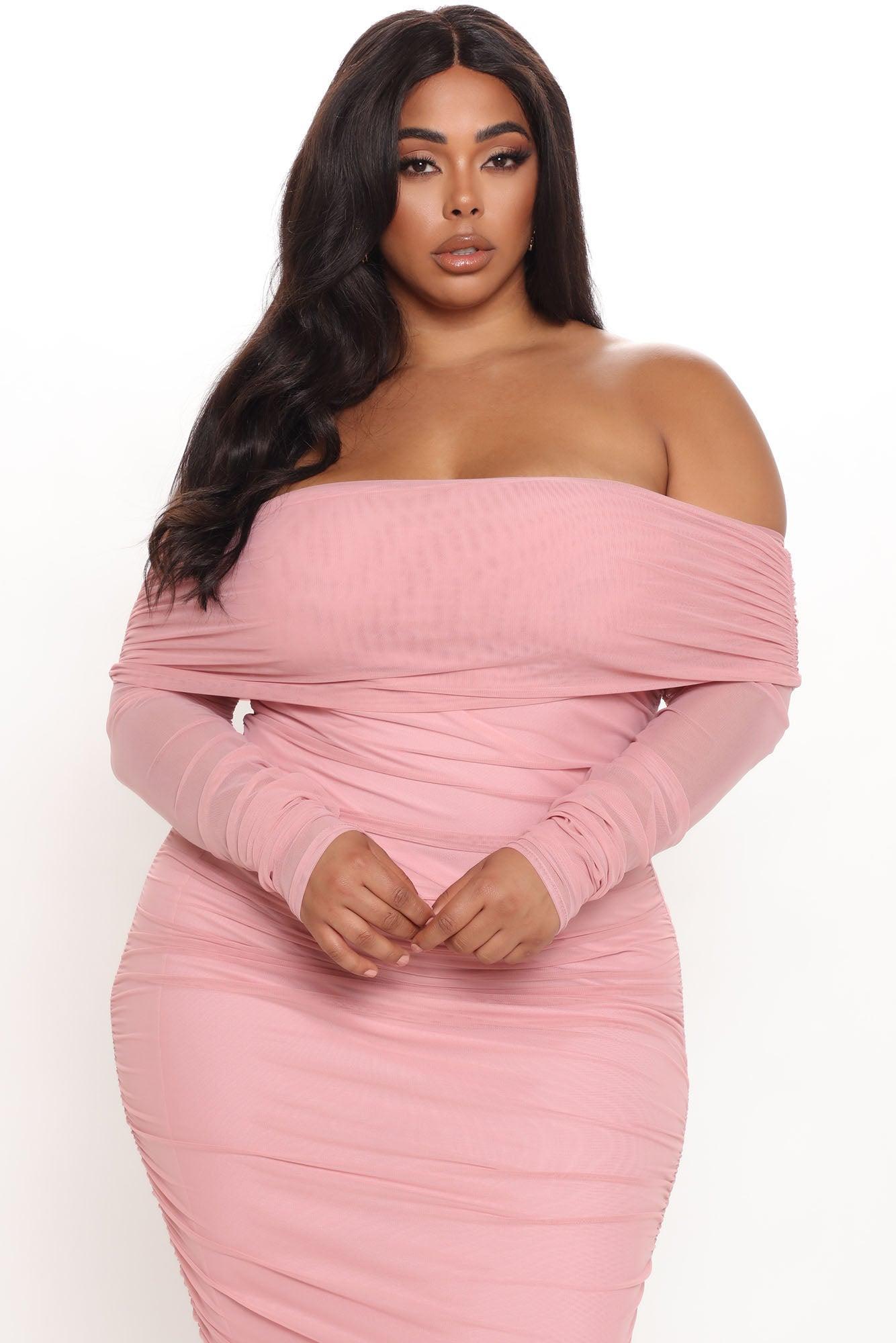 Top Trend Ruched Maxi Dress - Mauve Product Image