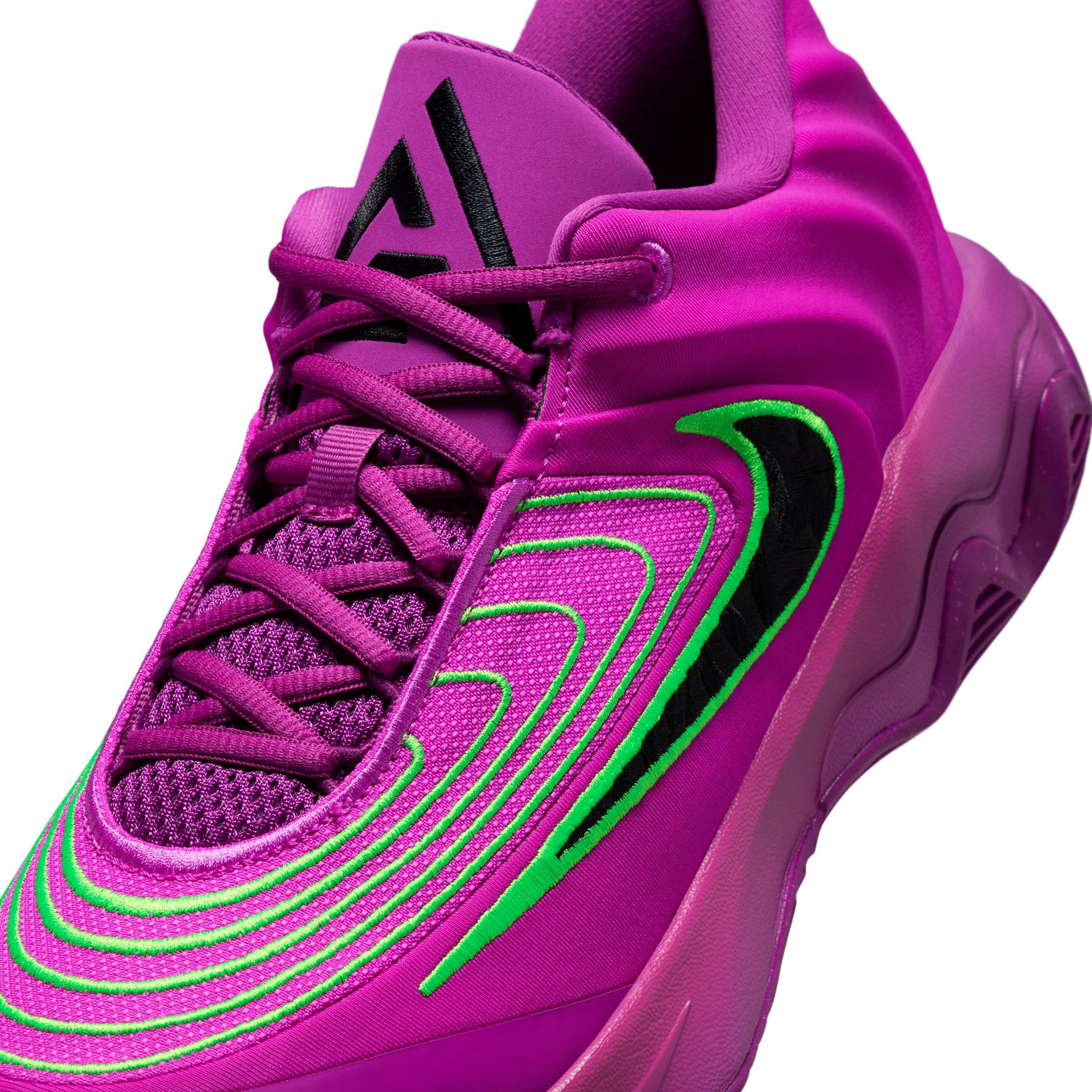 Nike Giannis Immorality 4 Men's Basketball Shoes, Size: 10.5, Purple Black Green Product Image