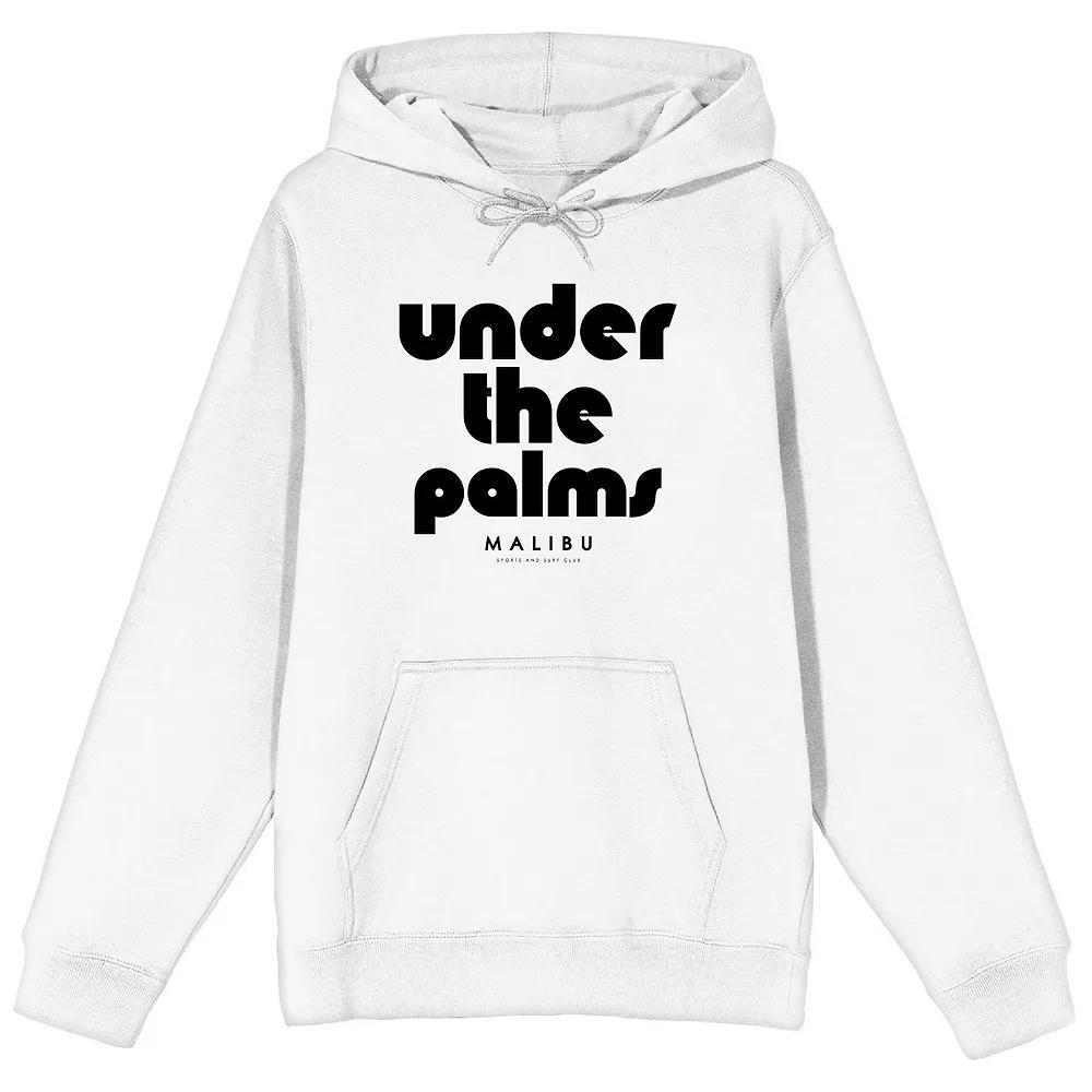 Men's Under The Palms Malibu Graphic Hoodie, Size: Small, White Product Image