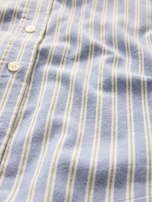 Organic Cotton Oxford Cropped Big Shirt Product Image
