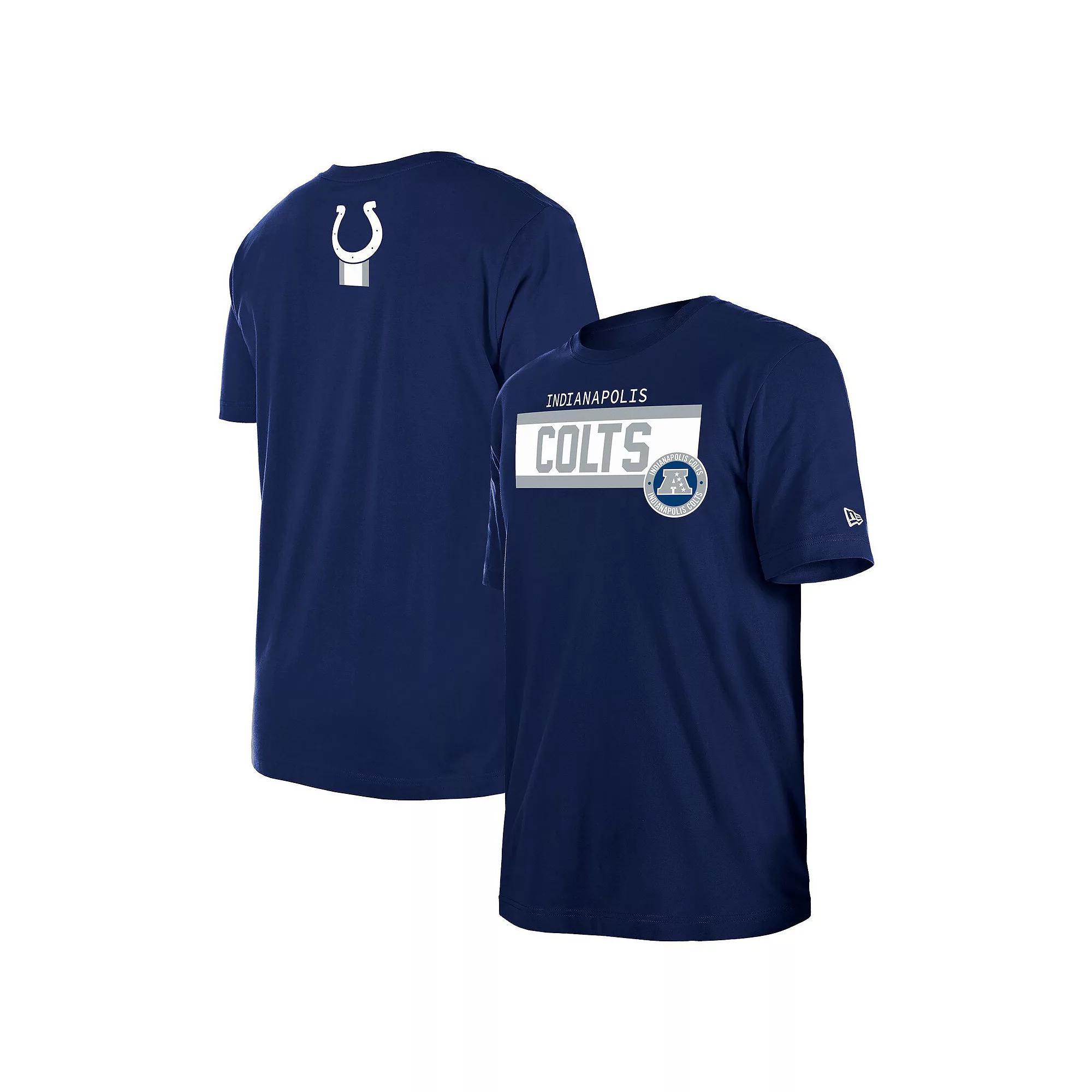 Men's New Era  Navy Indianapolis Colts 3rd Down Domestic T-Shirt, Size: Medium, Blue Product Image