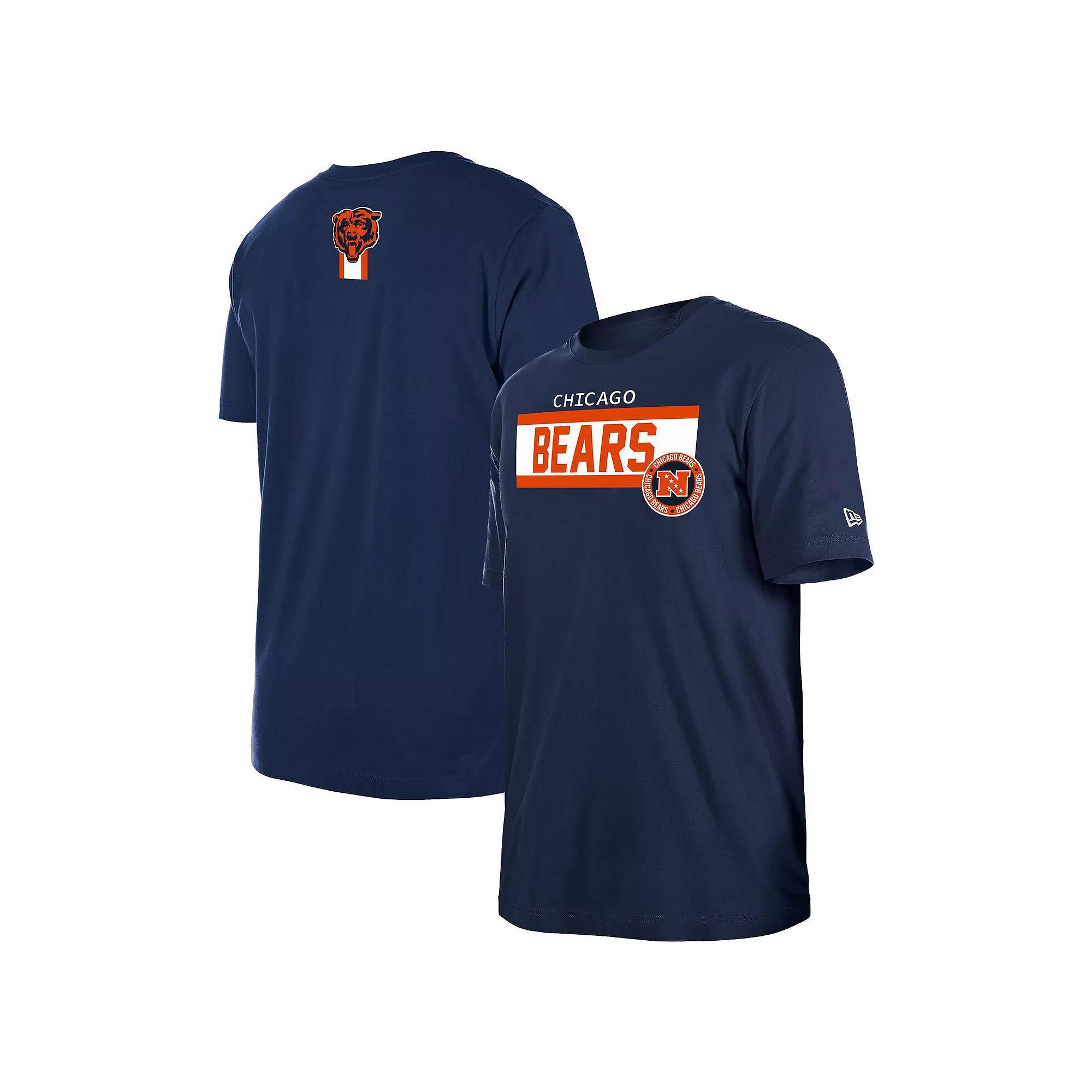 Men's New Era  Navy Chicago Bears 3rd Down Domestic T-Shirt, Size: Medium, Blue Product Image