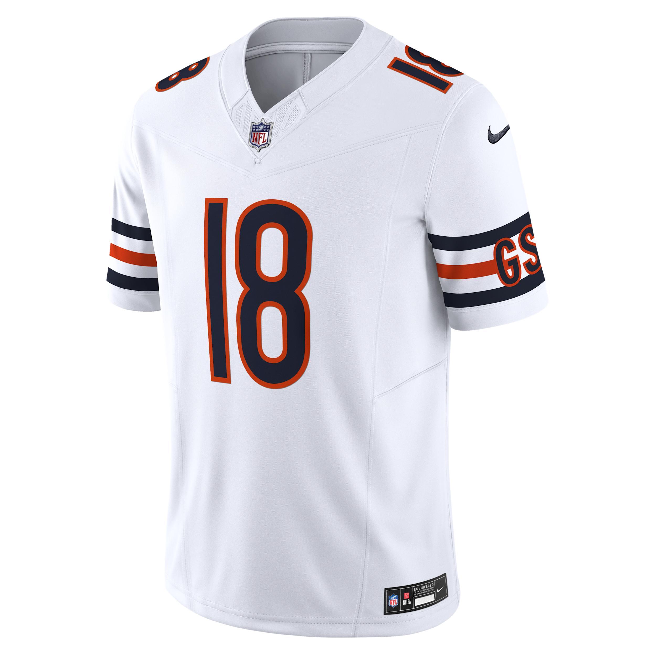 Men's Nike Caleb Williams Orange Chicago Bears Vapor F.U.S.E. Limited Jersey, Size: 2XL Product Image