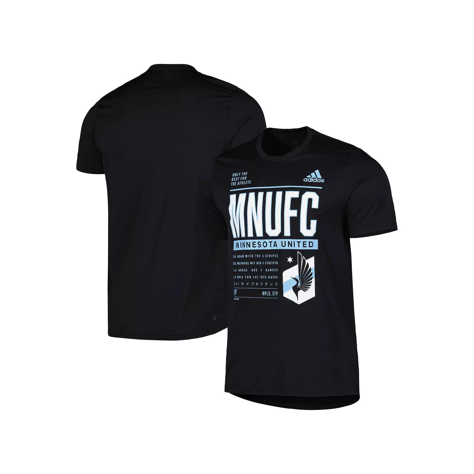 Mens adidas Black Minnesota United FC Club DNA Performance T-Shirt Product Image
