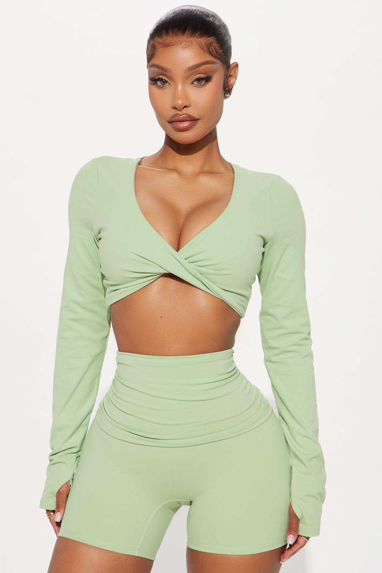 Free Flow Super Soft Active Top - Sage Product Image