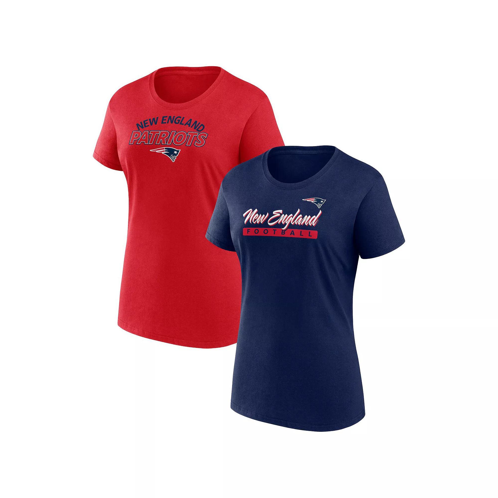 Women's Fanatics Branded New England Patriots Risk T-Shirt Combo Pack, Size: Small, Blue Product Image