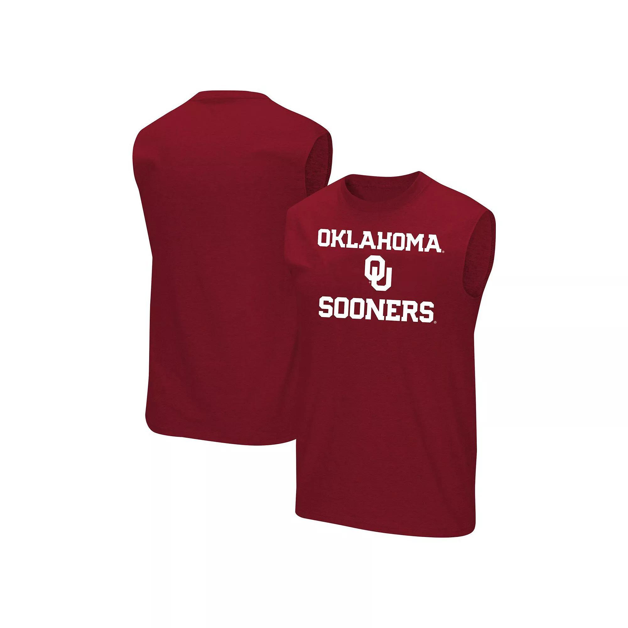 Mens Profile Crimson Oklahoma Sooners Big & Tall Tank Top Product Image