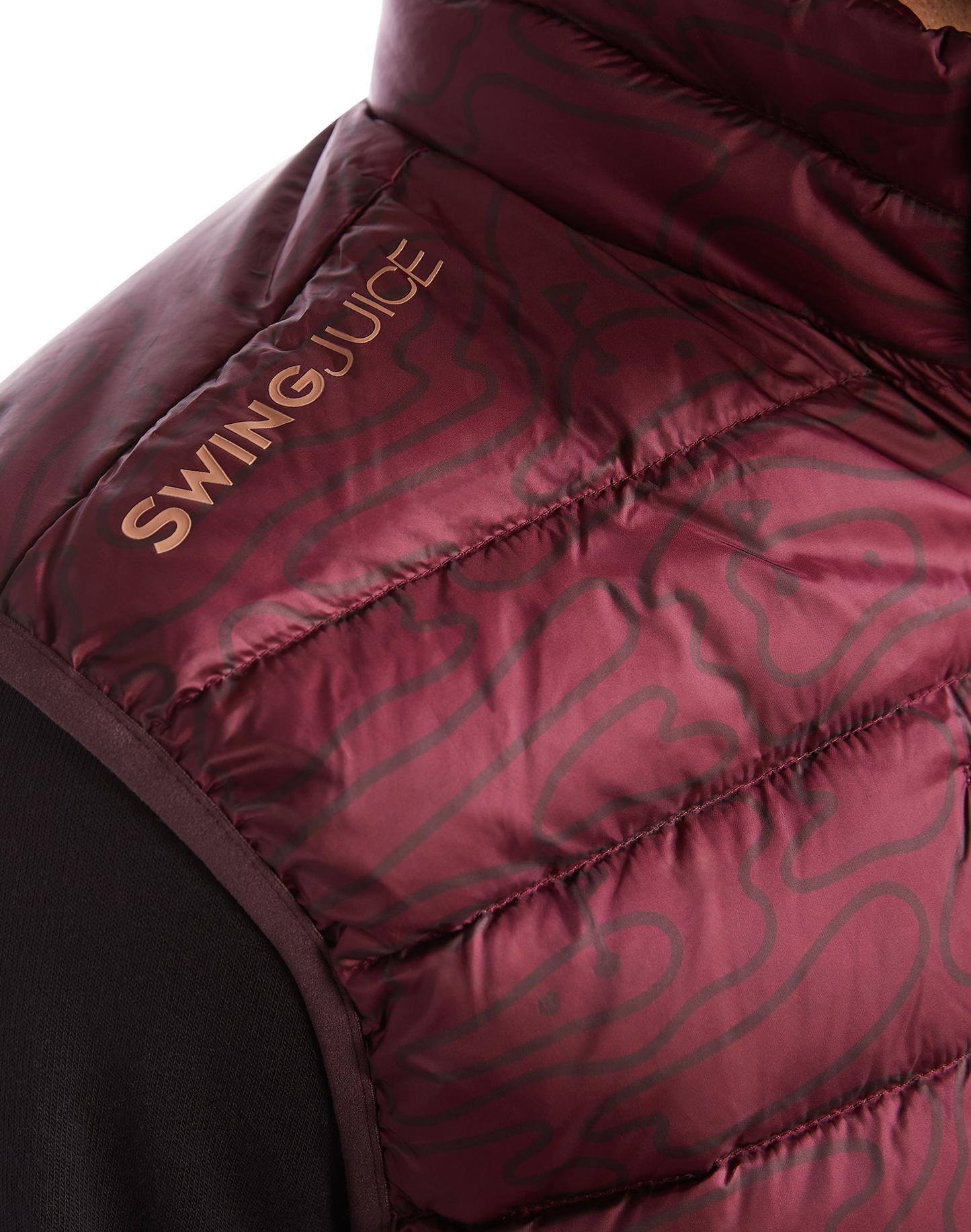 SwingJuice Golf Rhythmic Lines Men's Packable Puffer Vest Product Image