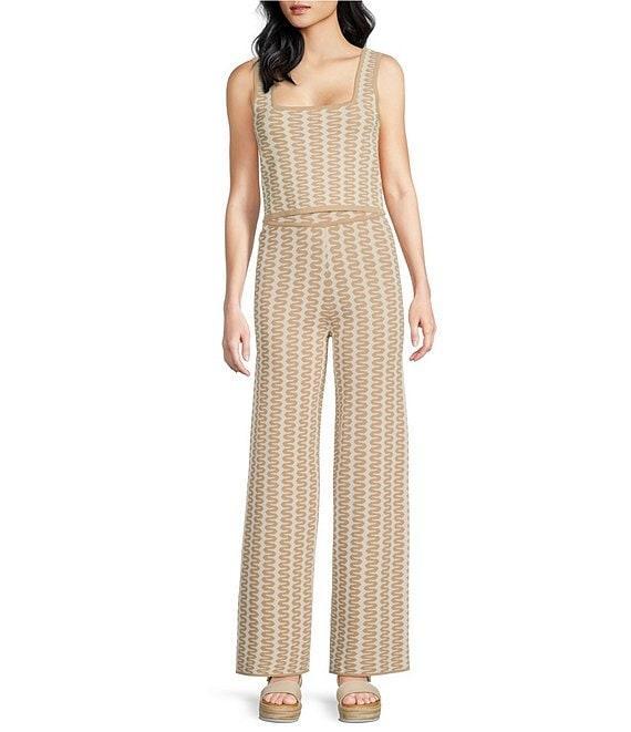 Lucy Paris Coordinating Tahiti Geometric Print Knit Pants Product Image