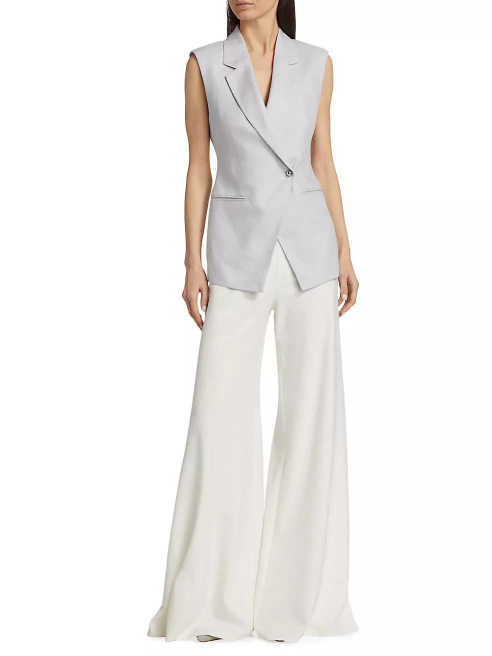 Taylor Linen-Blend Vest Top Product Image