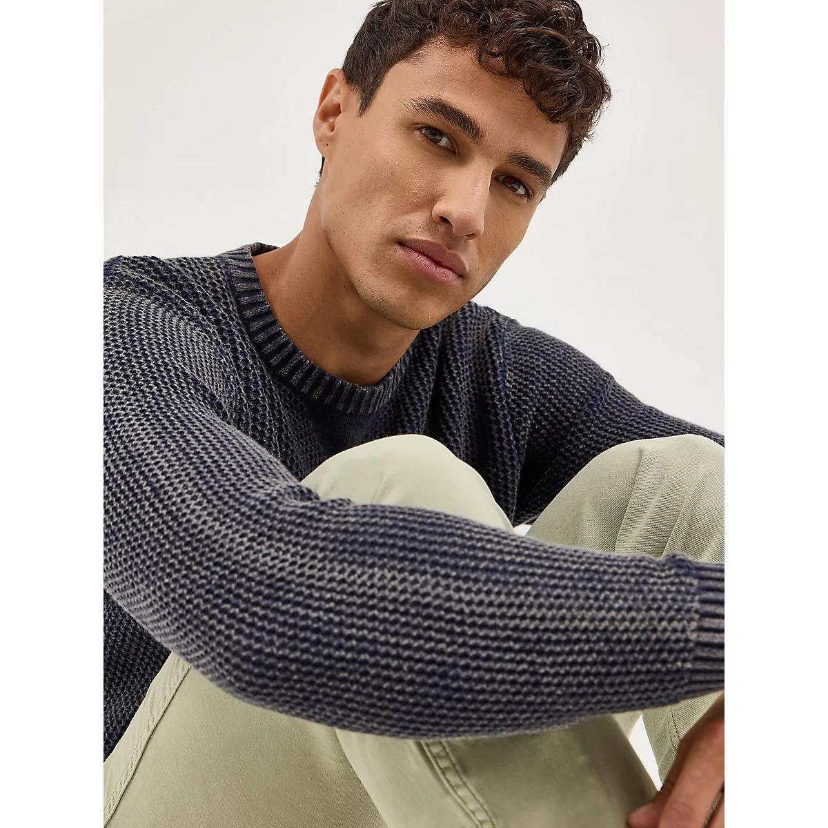 Men's Crewneck Sweater in Navy Product Image