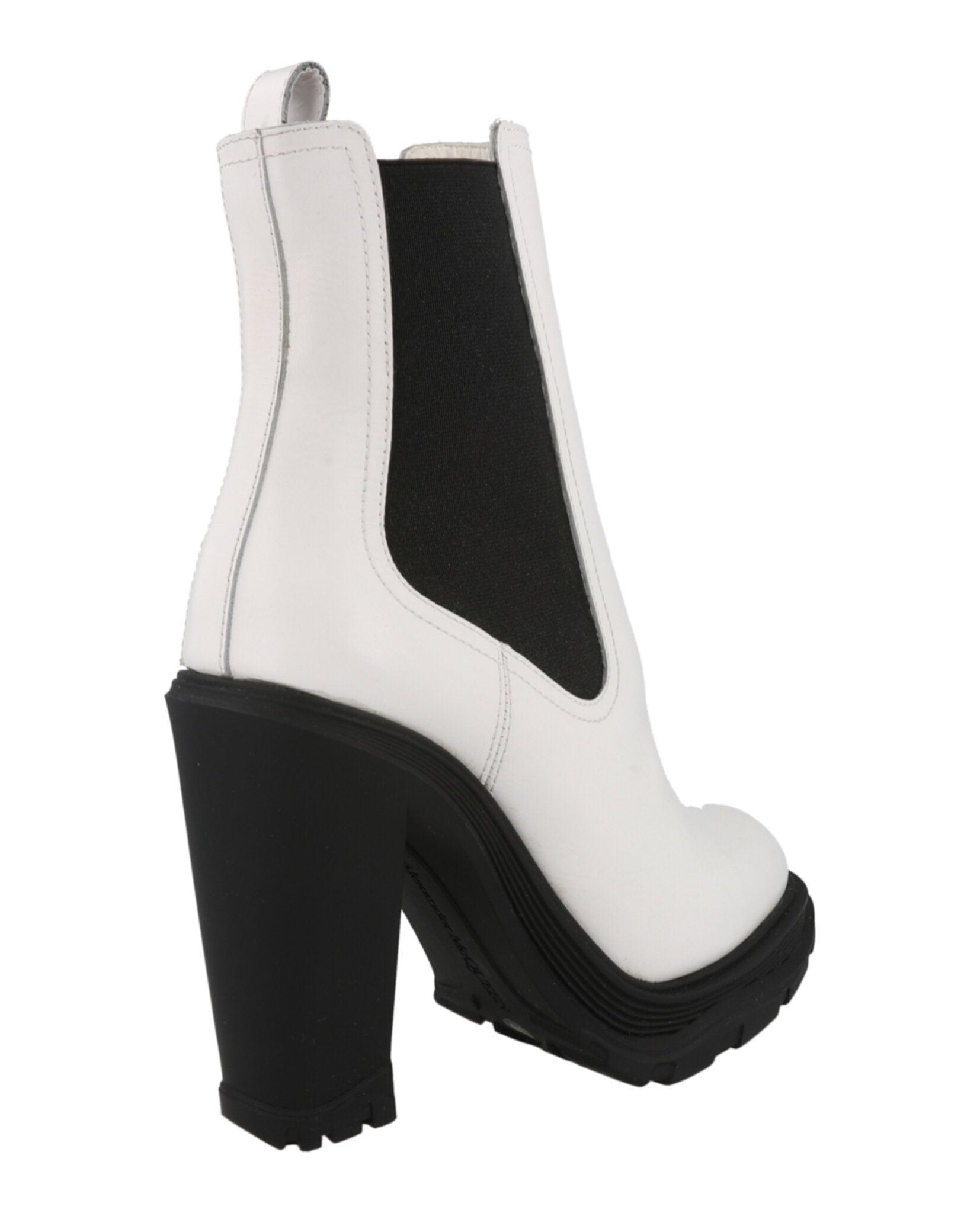 Alexander McQueen Women's Leather Heeled Chelsea Boots Product Image
