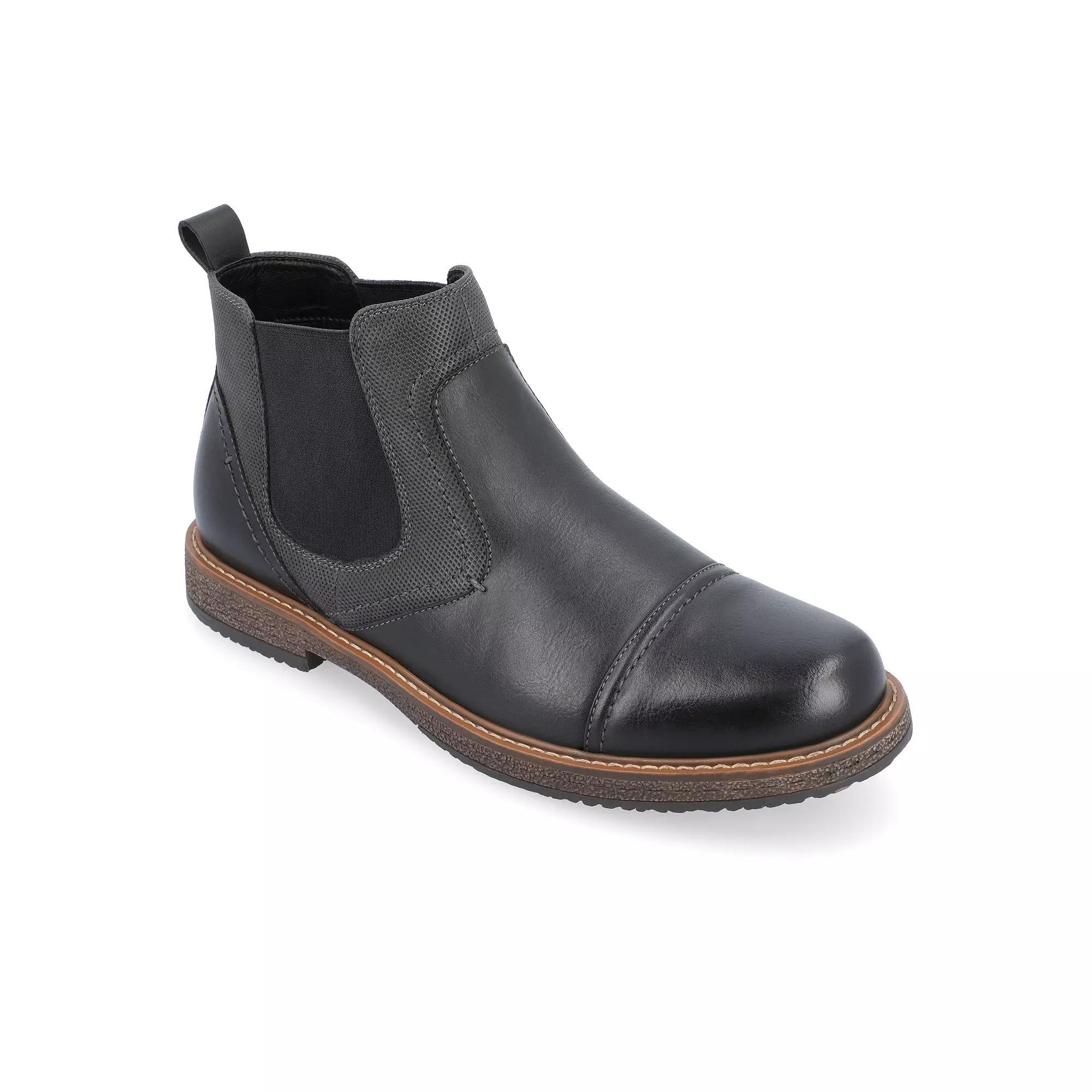 VANCE Lancaster Chelsea Men's Ankle Boots, Size: 10, Black Product Image