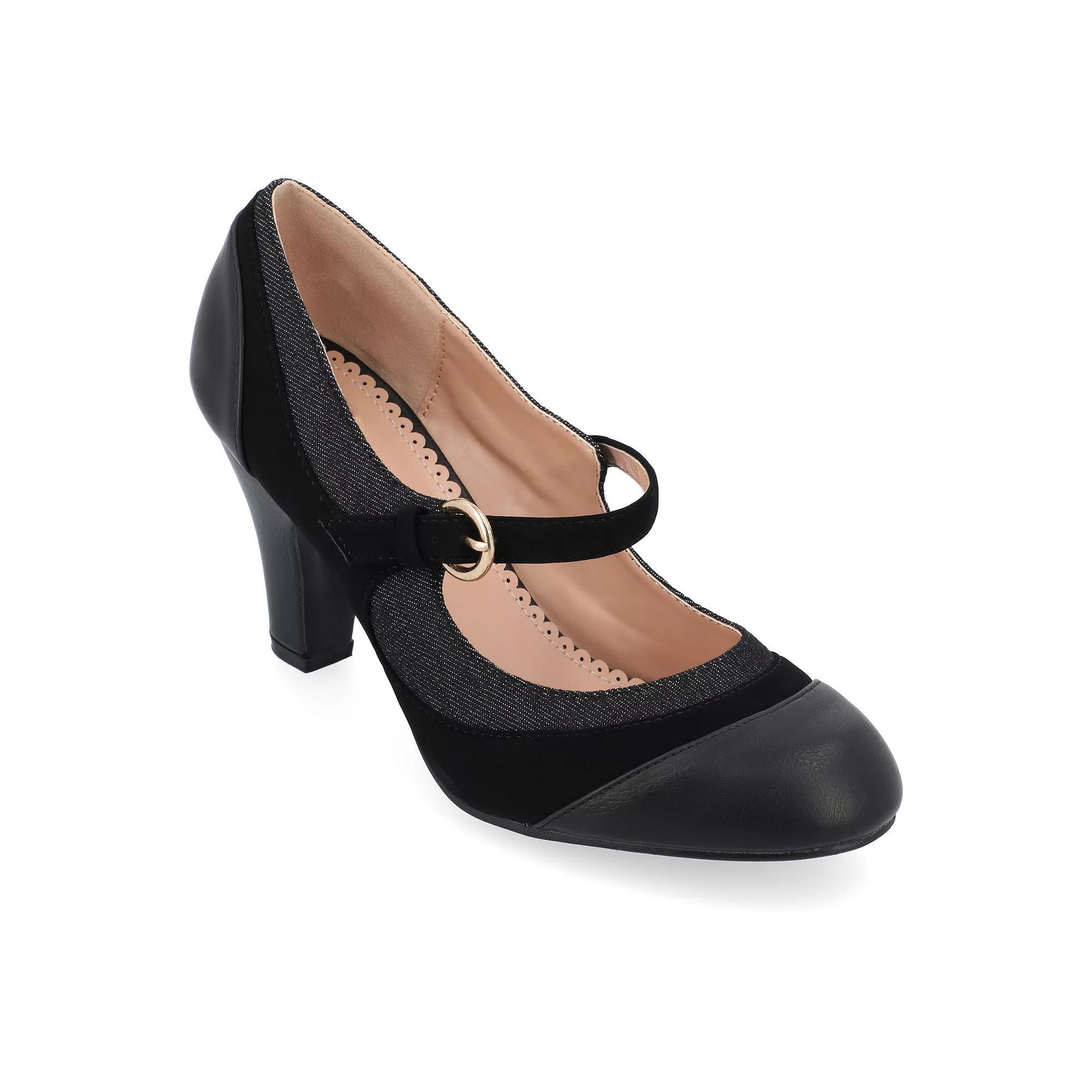 Journee Siri Women's Mary Jane Heels, Size: 9, Black Product Image