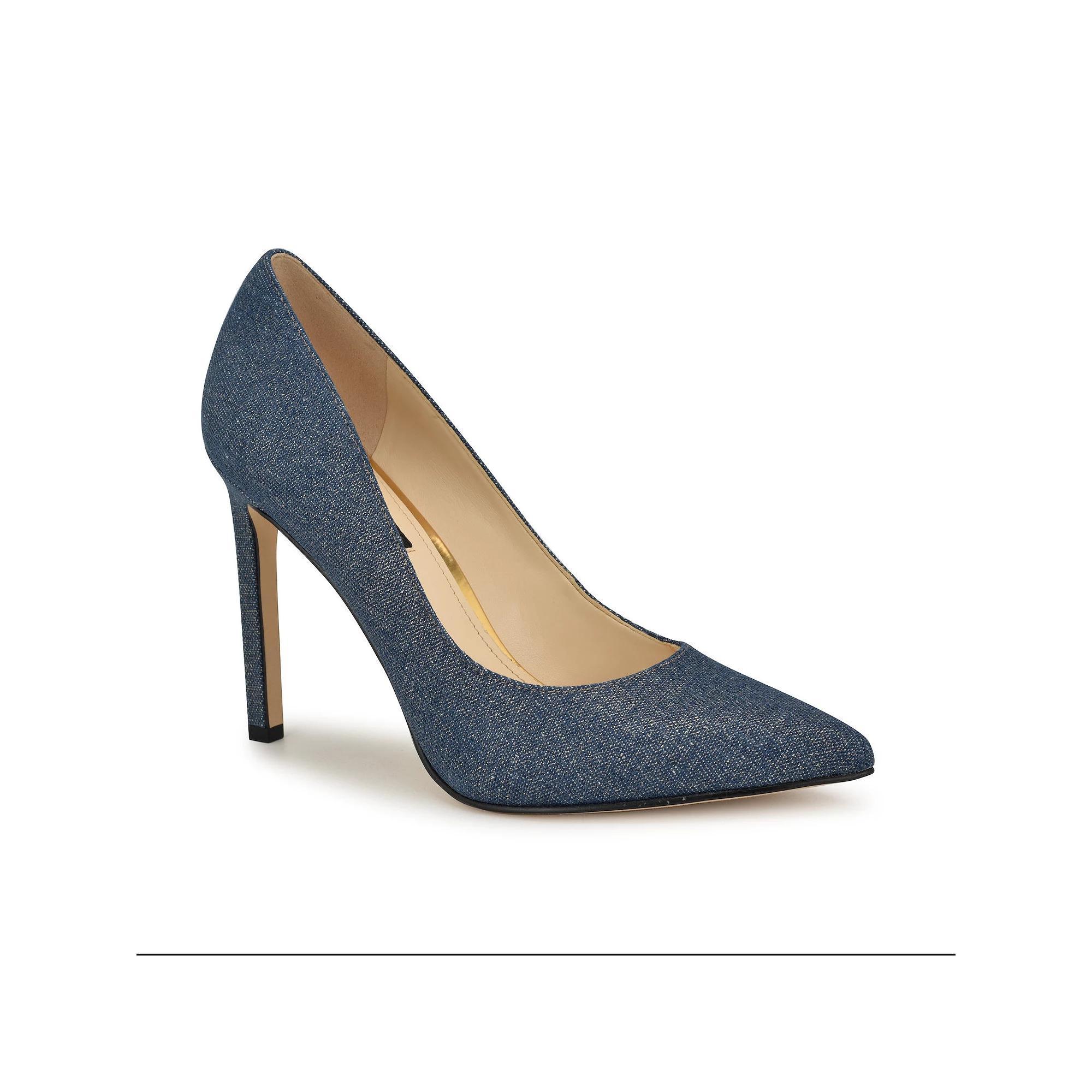 Nine West Tatiana Women's Heels, Size: 9.5, Bronze Denim Product Image