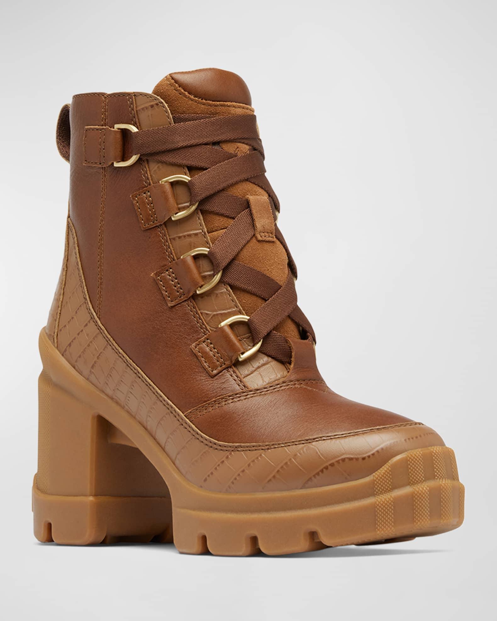 Caribou Leather Winter Heeled Booties Product Image