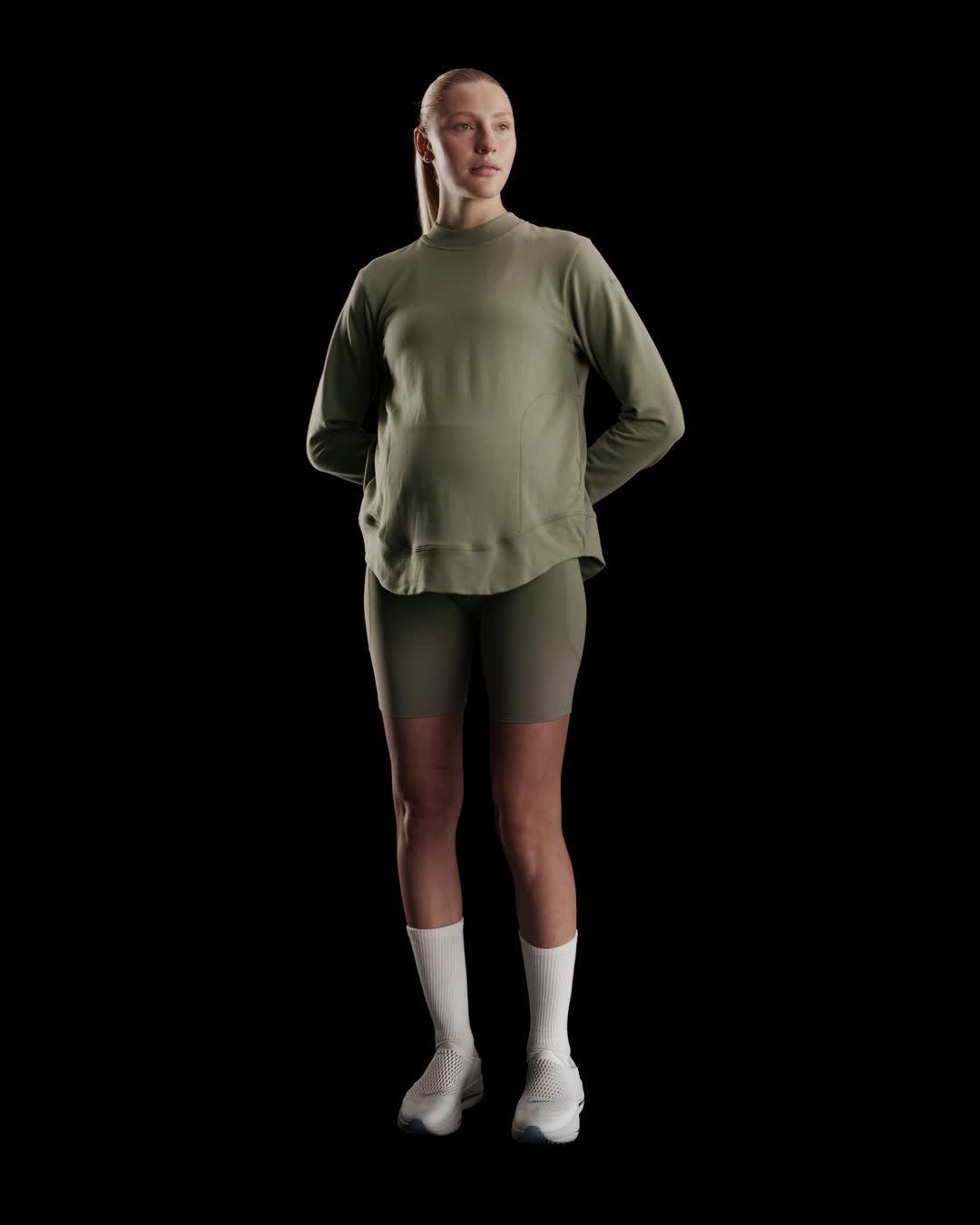 Nike (M) One Women's Reversible French Terry Pullover Top (Maternity) Product Image