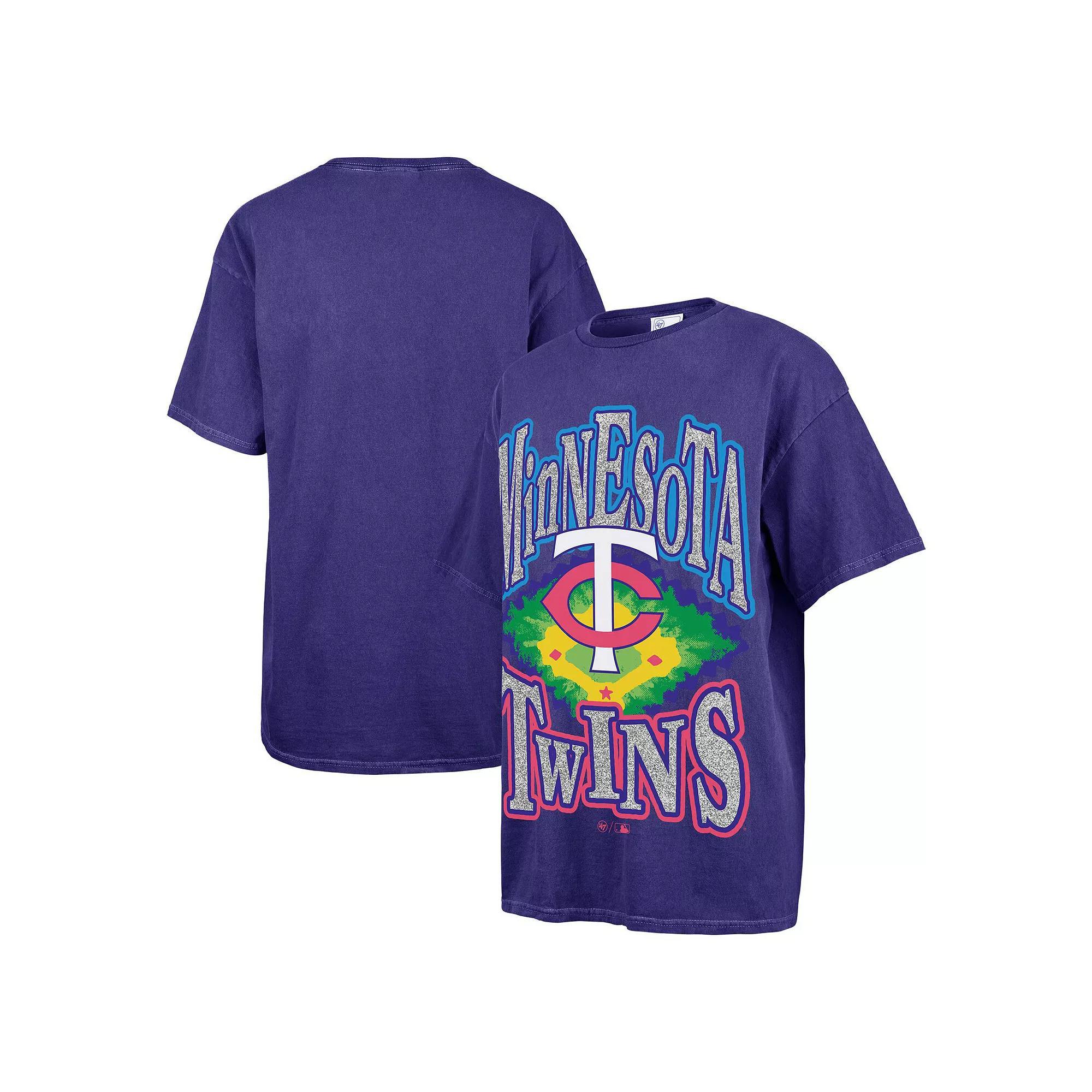Womens 47 Minnesota Twins Flashing Lights Boyfriend T-Shirt Blue Product Image