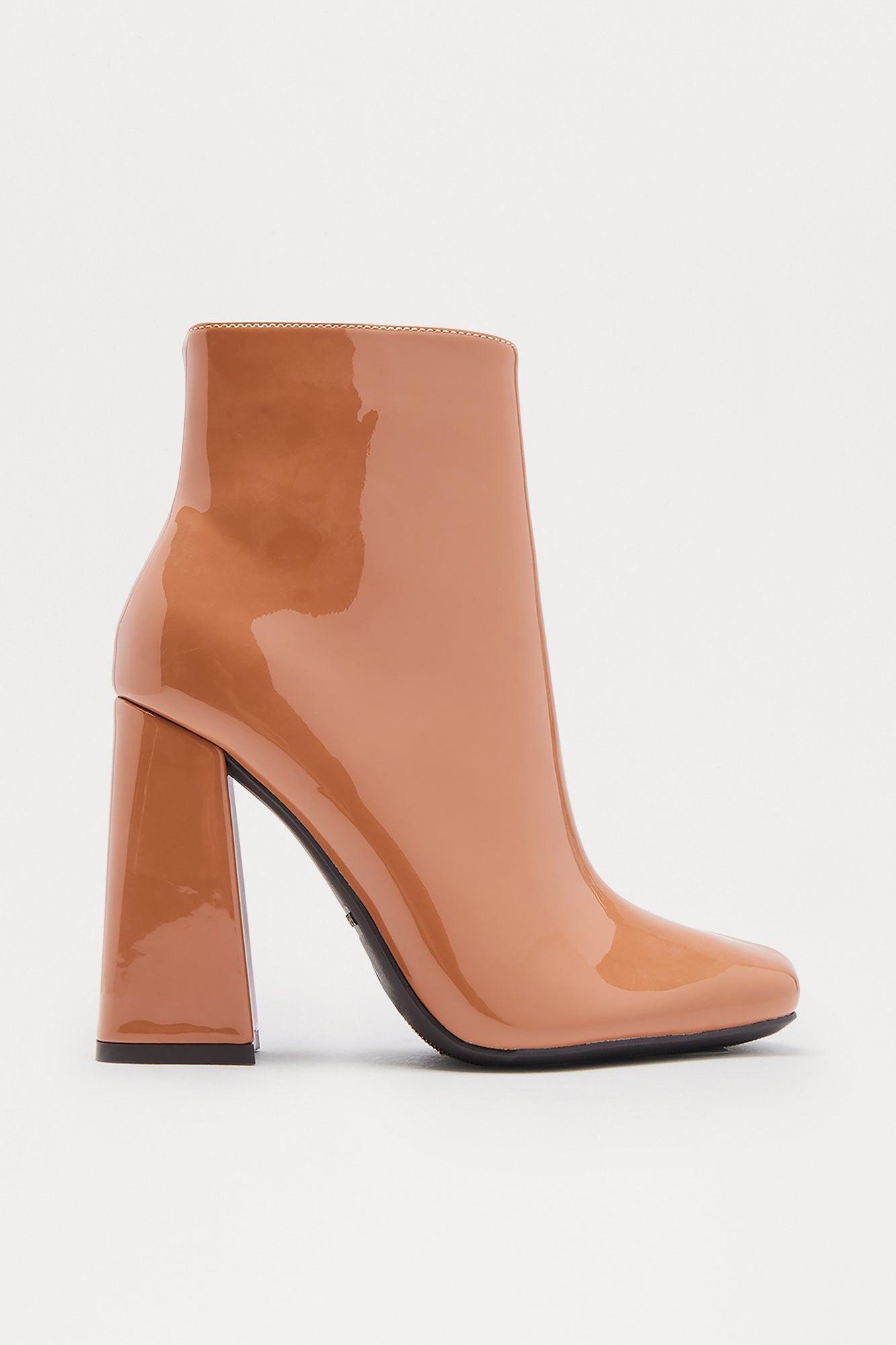 Jonas Block Heel Booties - Camel Product Image