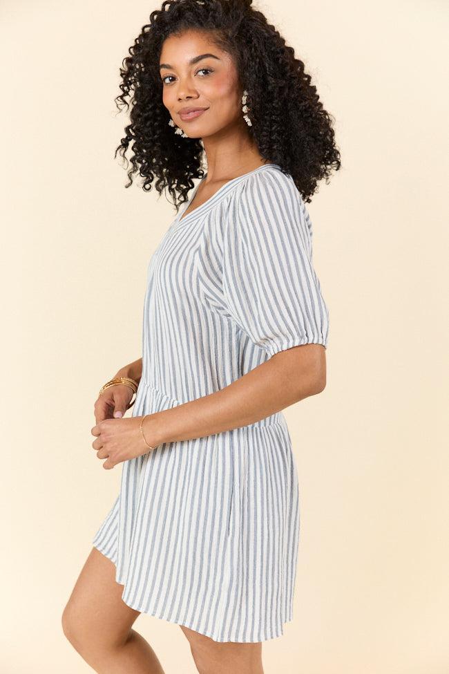 Sunlit Stripes Gauze Mini Dress SALE Product Image
