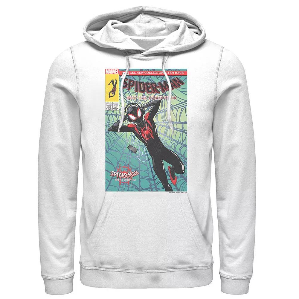 Men's Marvel Spiderverse Collectors Comic Cover Graphic Hoodie, Size: XL, White Product Image