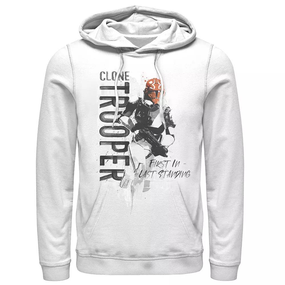 Men's Star Wars The Clone Wars Trooper Painted Hoodie, Size: XL, White Product Image