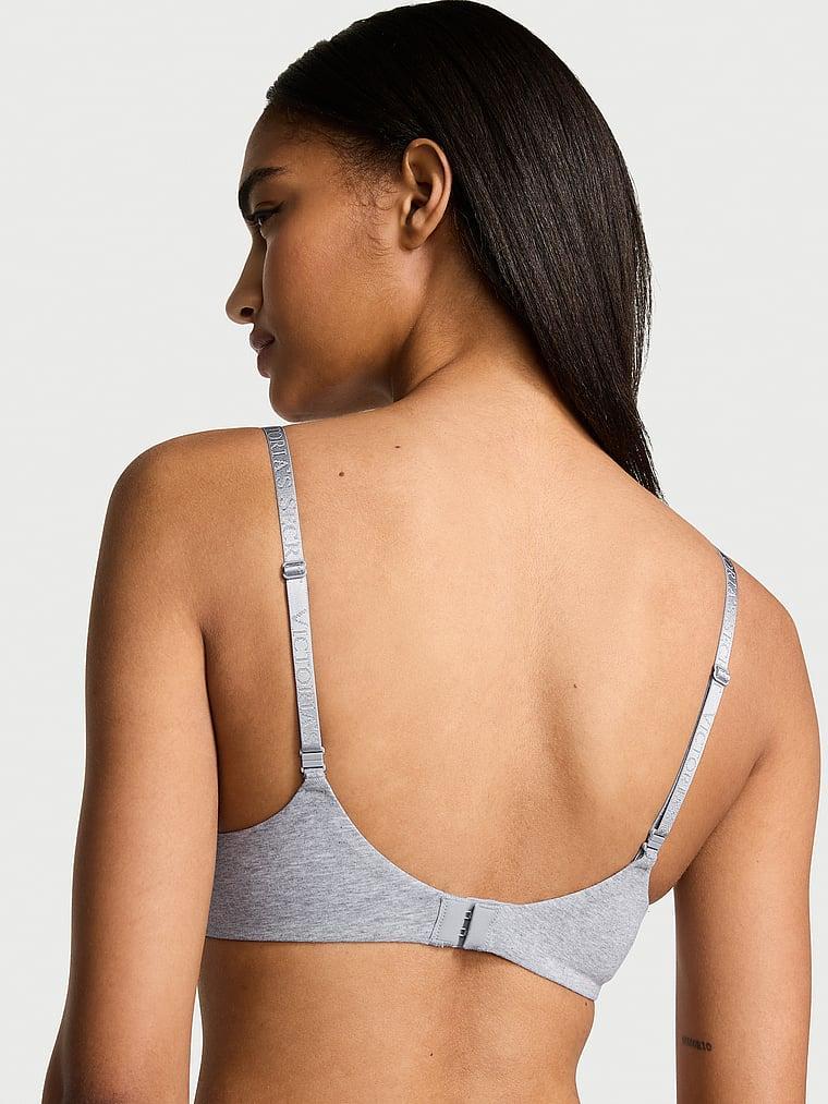 Cotton Logo Hardware Lightly Lined Demi Bra Product Image
