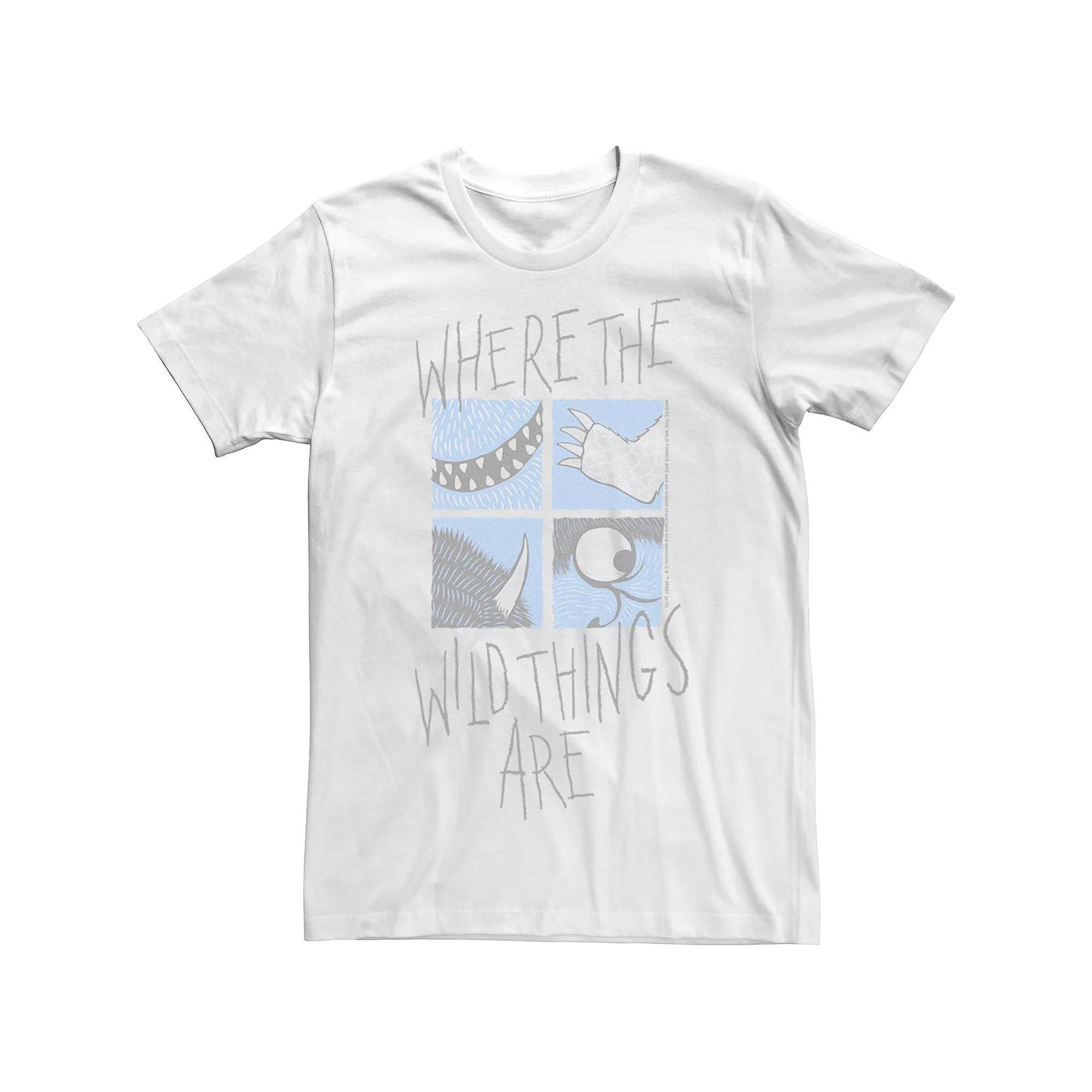 Men's Where The Wild Things Are Wildmonsters Boxup Poster Tee, Size: Small, White Product Image