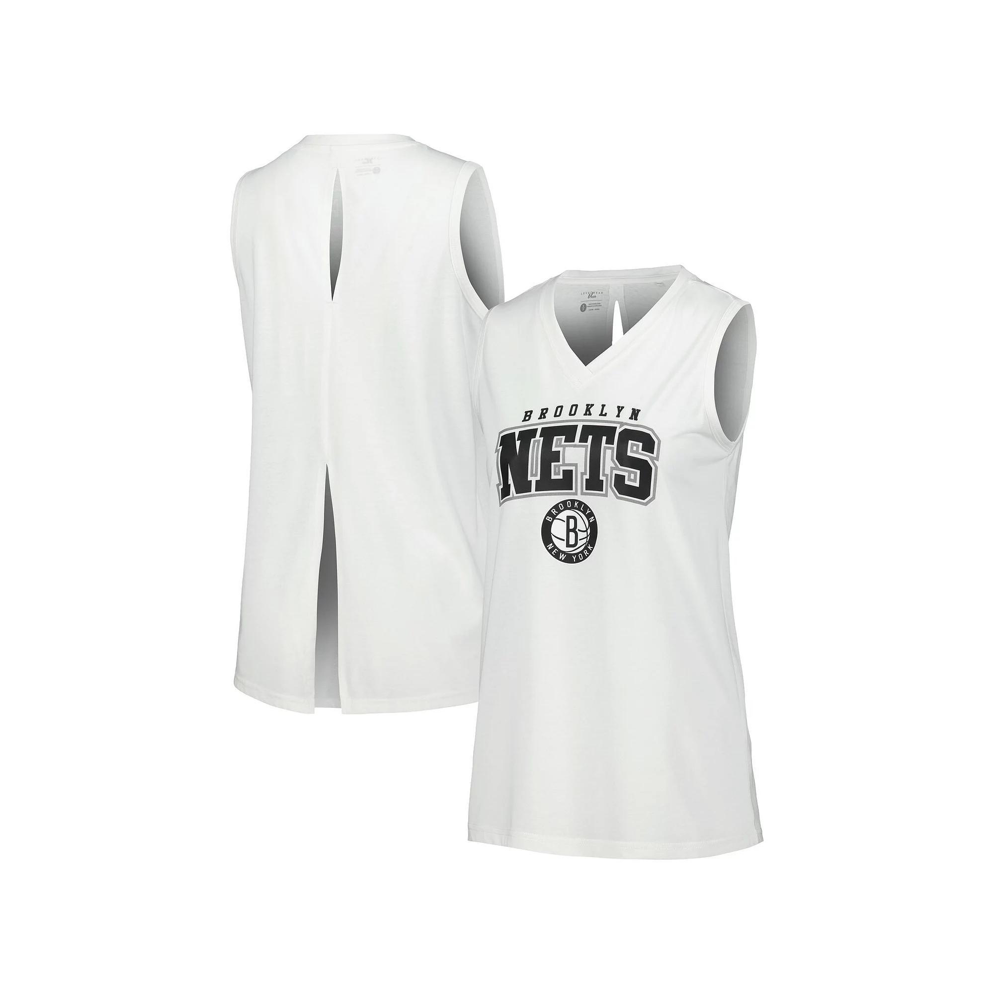 Womens Levelwear Brooklyn Nets Paisley Peekaboo Tank Top Product Image