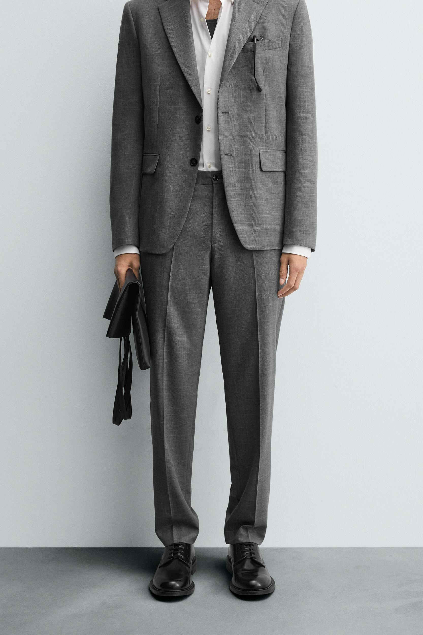 PLAID SUIT PANTS Product Image