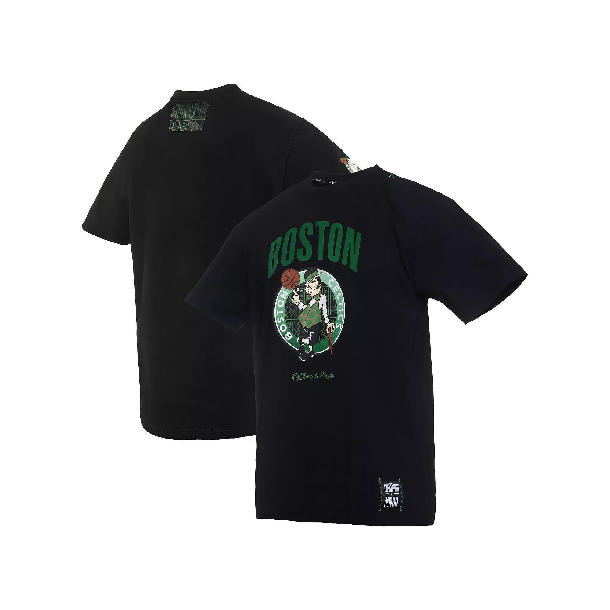 Men's NBA x Two Hype  Black Boston Celtics Culture & Hoops Collection Premium T-Shirt, Size: Large Product Image