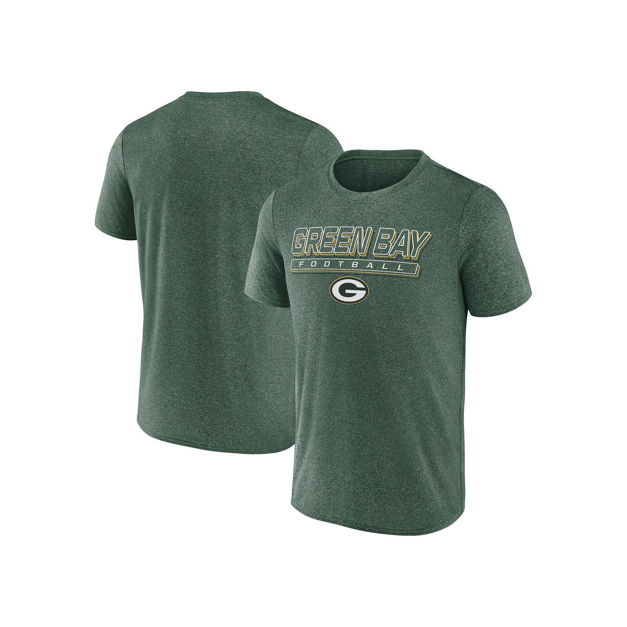Mens Fanatics Heather Bay Packers Quick Repeat Long Sleeve T-Shirt Product Image